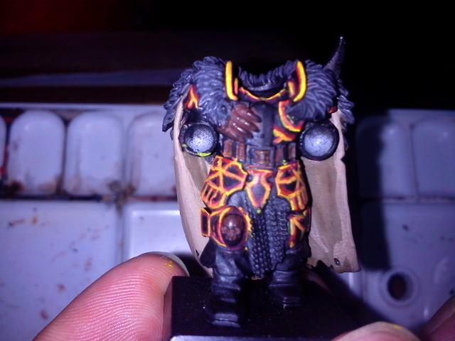 Khorne Warrior of Chaos Lava armour WiP