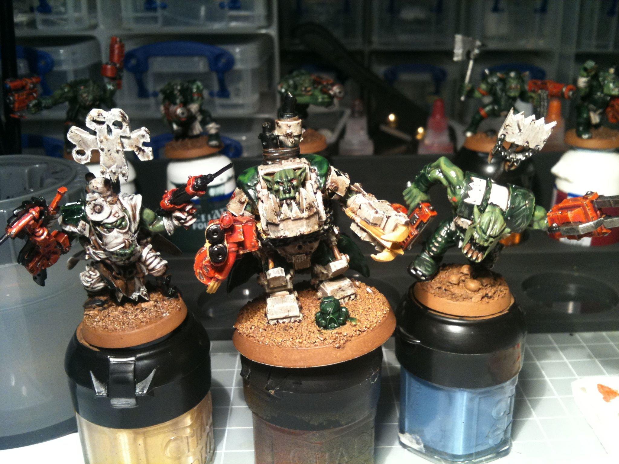 Da Ork Angelz, Meganob, Nob, Orks, Painboy, Work In Progress