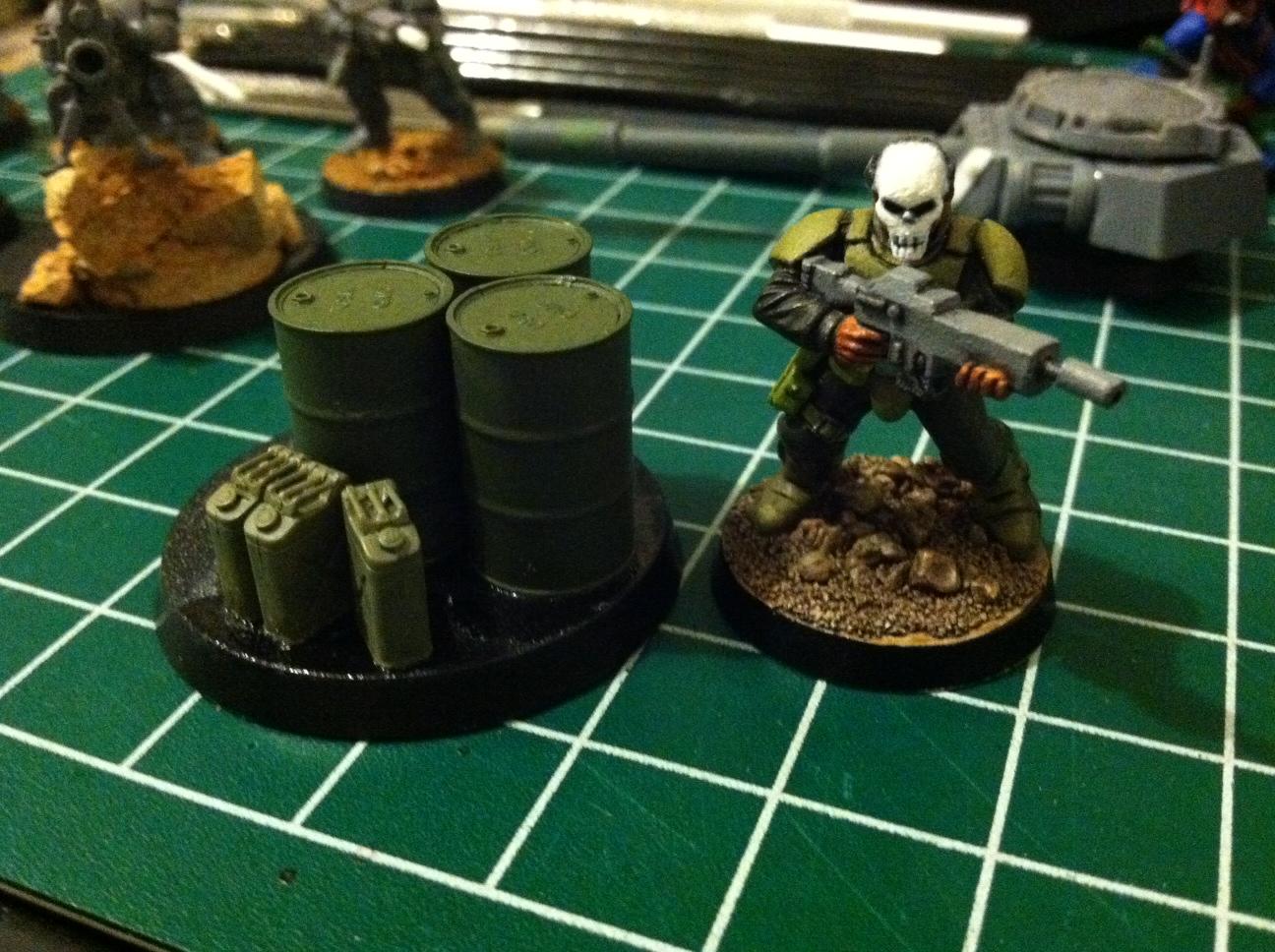 Objective marker - size comparison