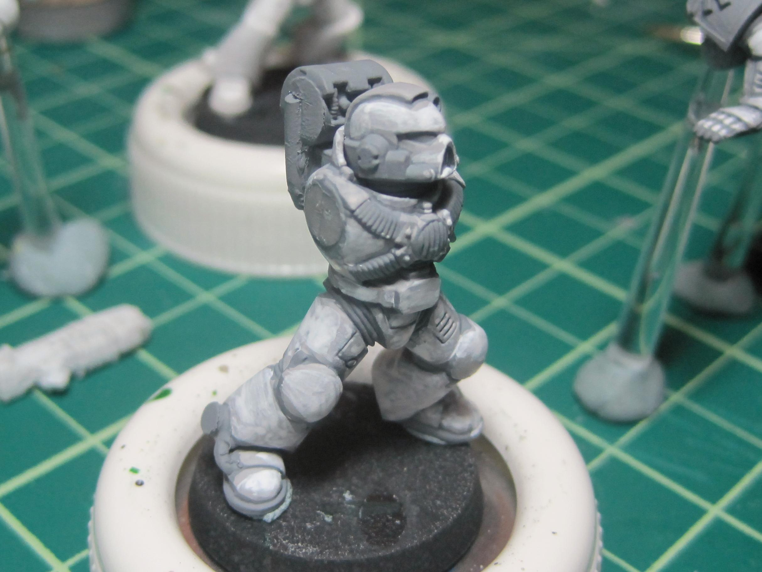 Test Model - Gray Base - Step 2 - Body - White Highlights