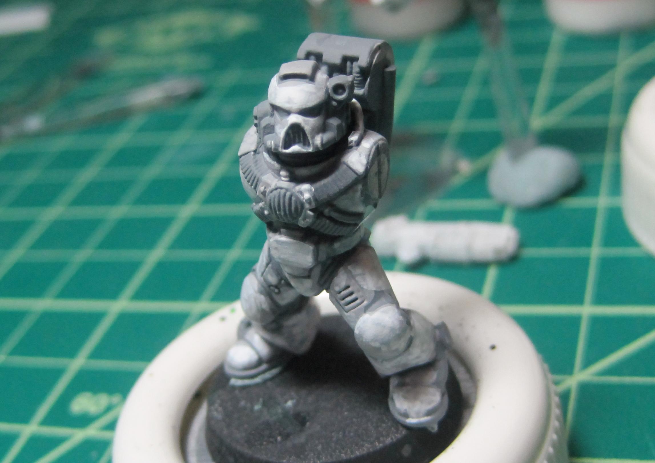 Test Model - Gray Base - Step 2 - Body - White Highlights