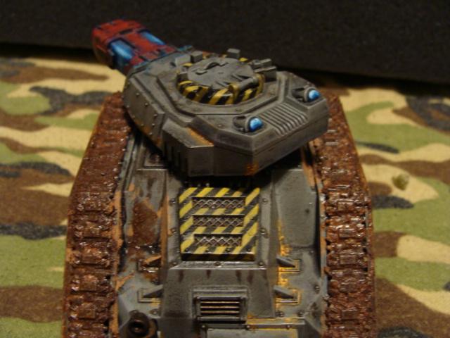 This is the only fully done tank in the army. She has rust spots, rain stains, and a nice greasy fuel spill