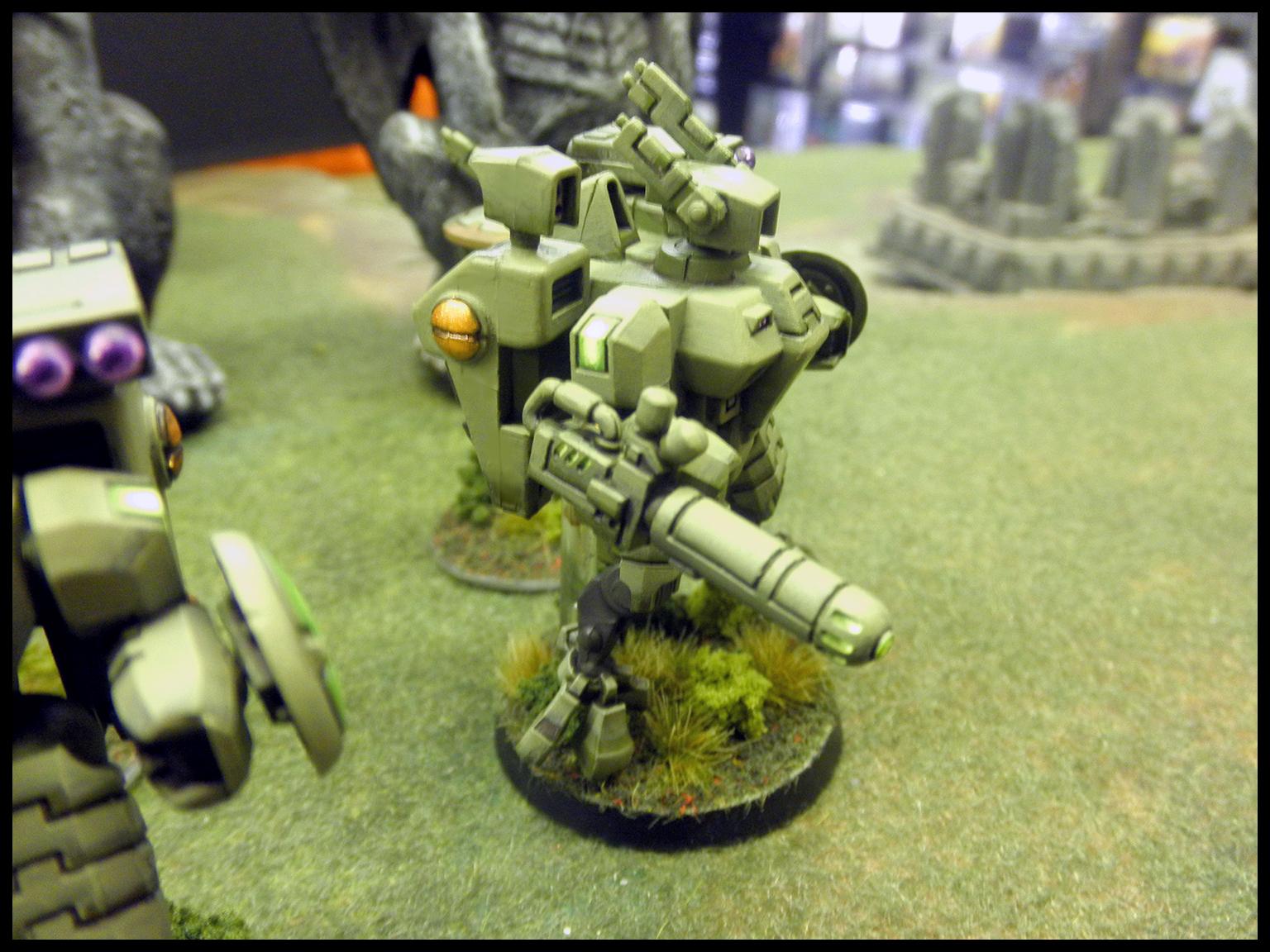Crisis Battlesuit, Drone, Fire Warriors, Green, Tau, Warhammer 40,000, Warhammer Fantasy