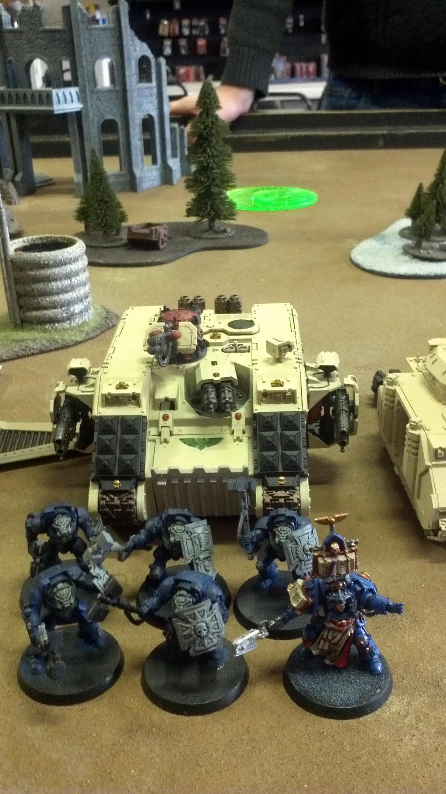 Land Raider Redeemer with 5 TH/SS + Librarian w/ Null Zone => kills everything