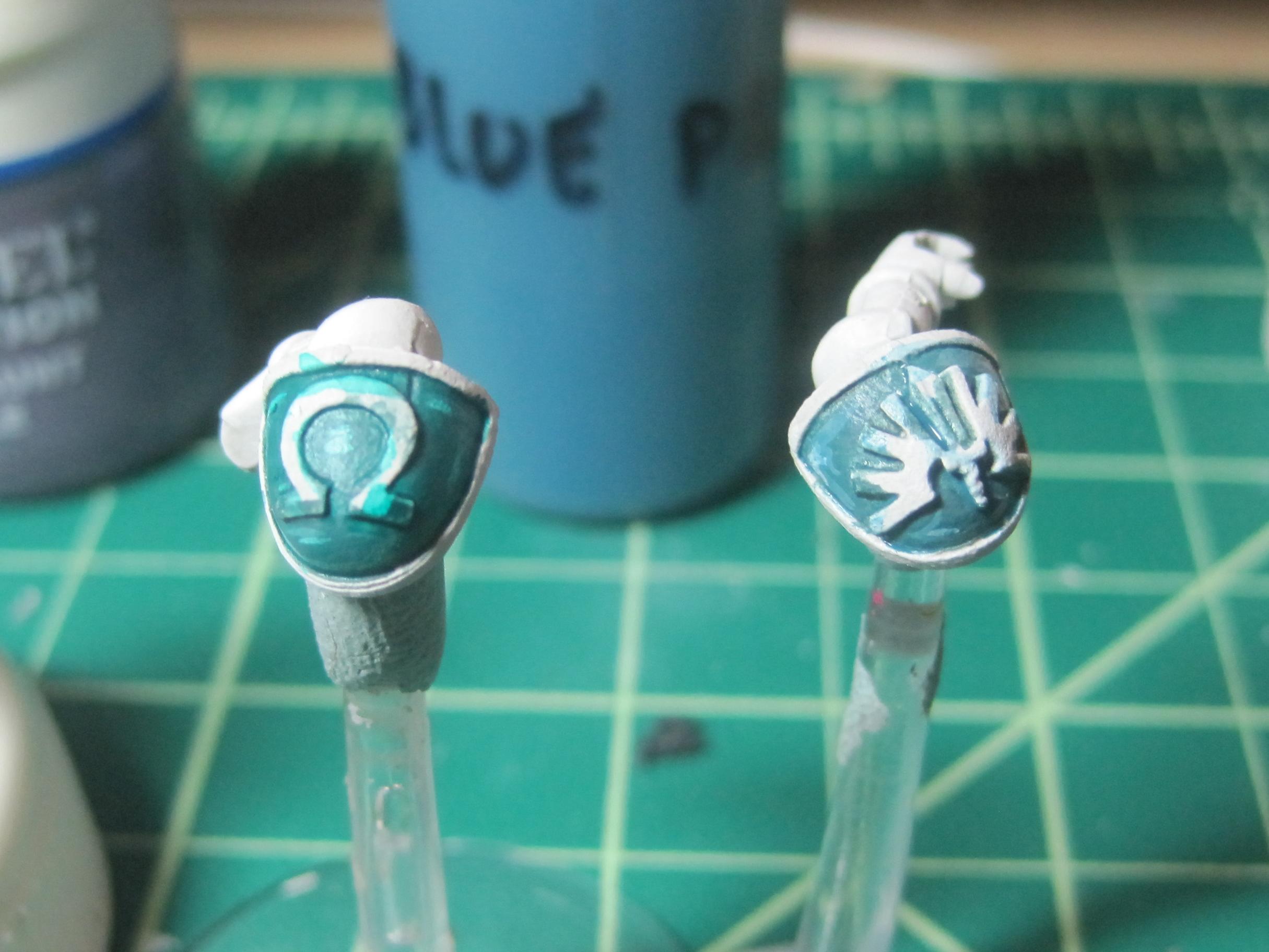 Test Model - White Base - Step 7 - Arms - Ink