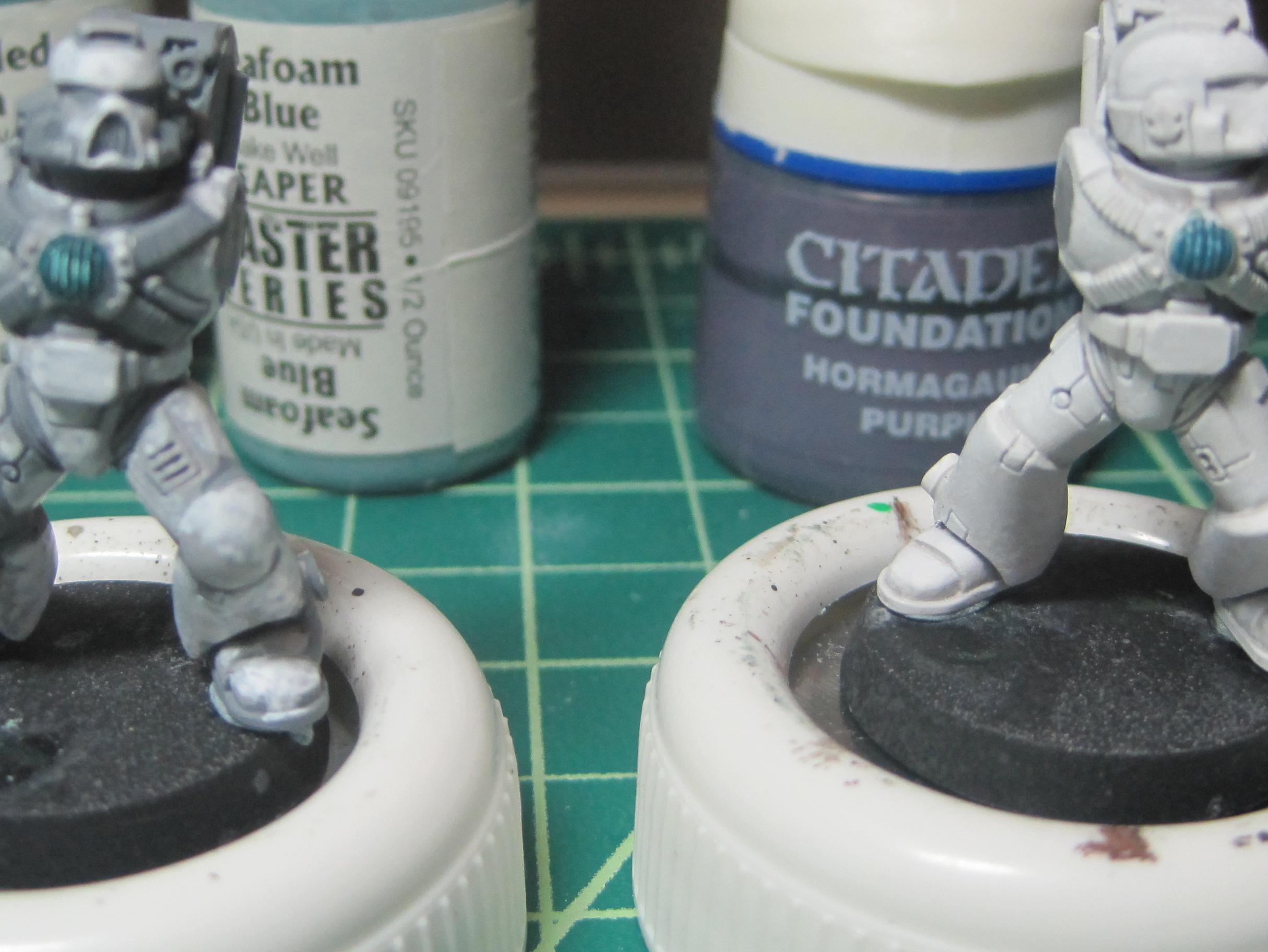 Test Model - Gray & White Base - Step 7 - Body - Ink