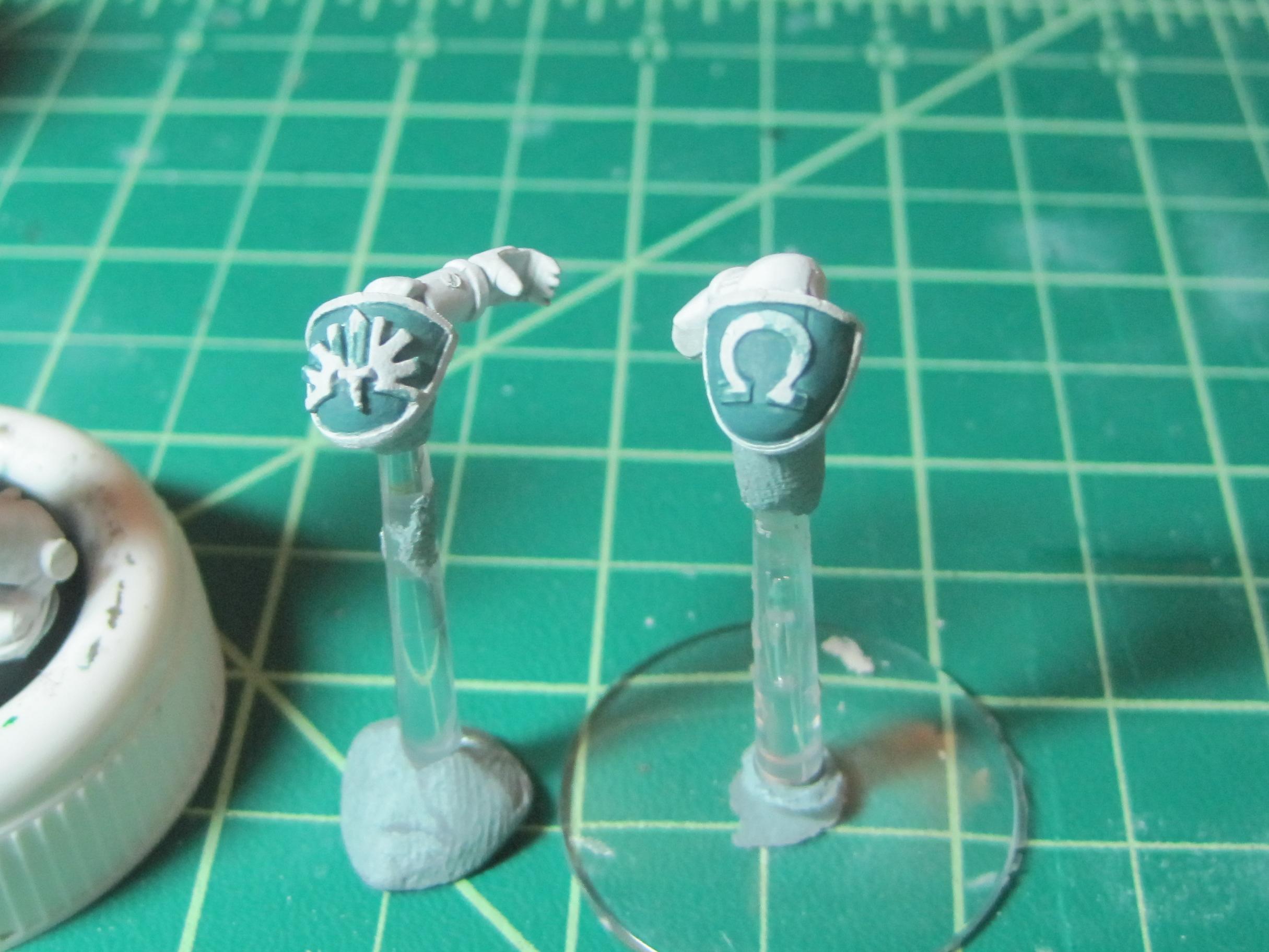 Test Model - White Base - Step 4 - Arms - Clouded Sea