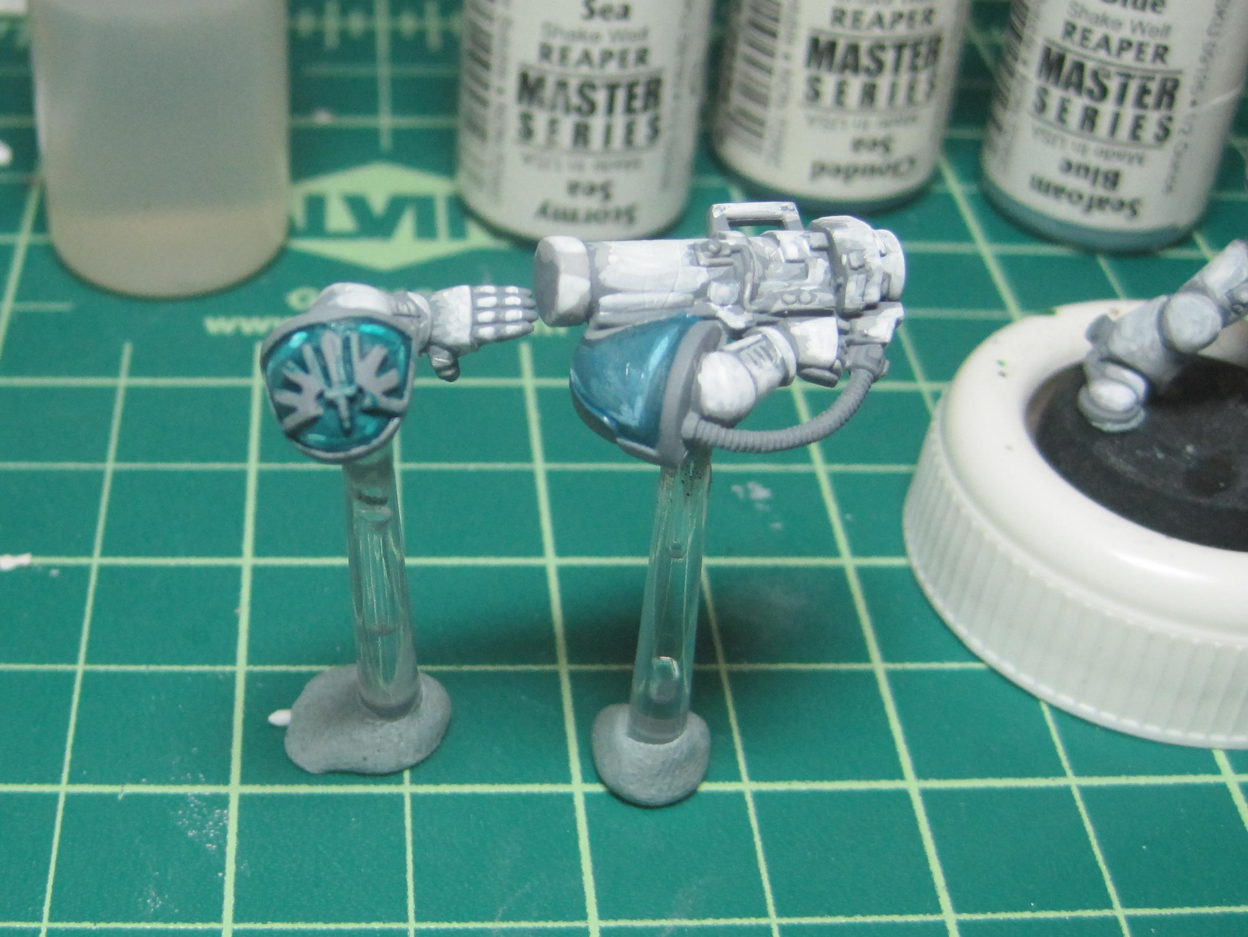 Test Model - Gray Base - Step 7 - Arms - Ink