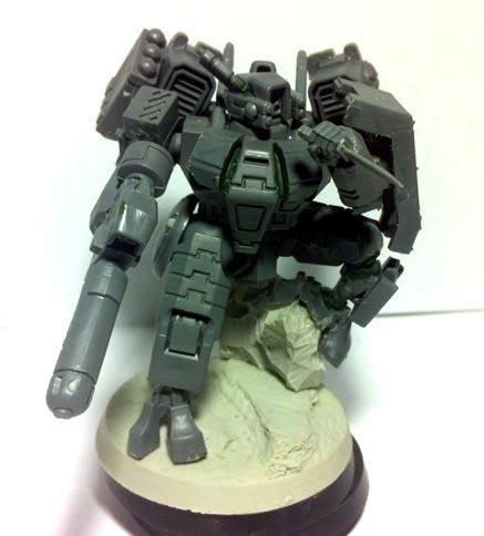 Conversion, Crisis Battlesuit, Helldiver, Tau, Unpainted, Warhammer 40,000