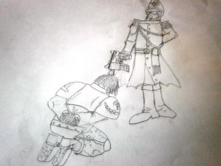 Artwork, Commissar, Drawings, Execution, Hand-drawn, Imperial Guard, Poster
