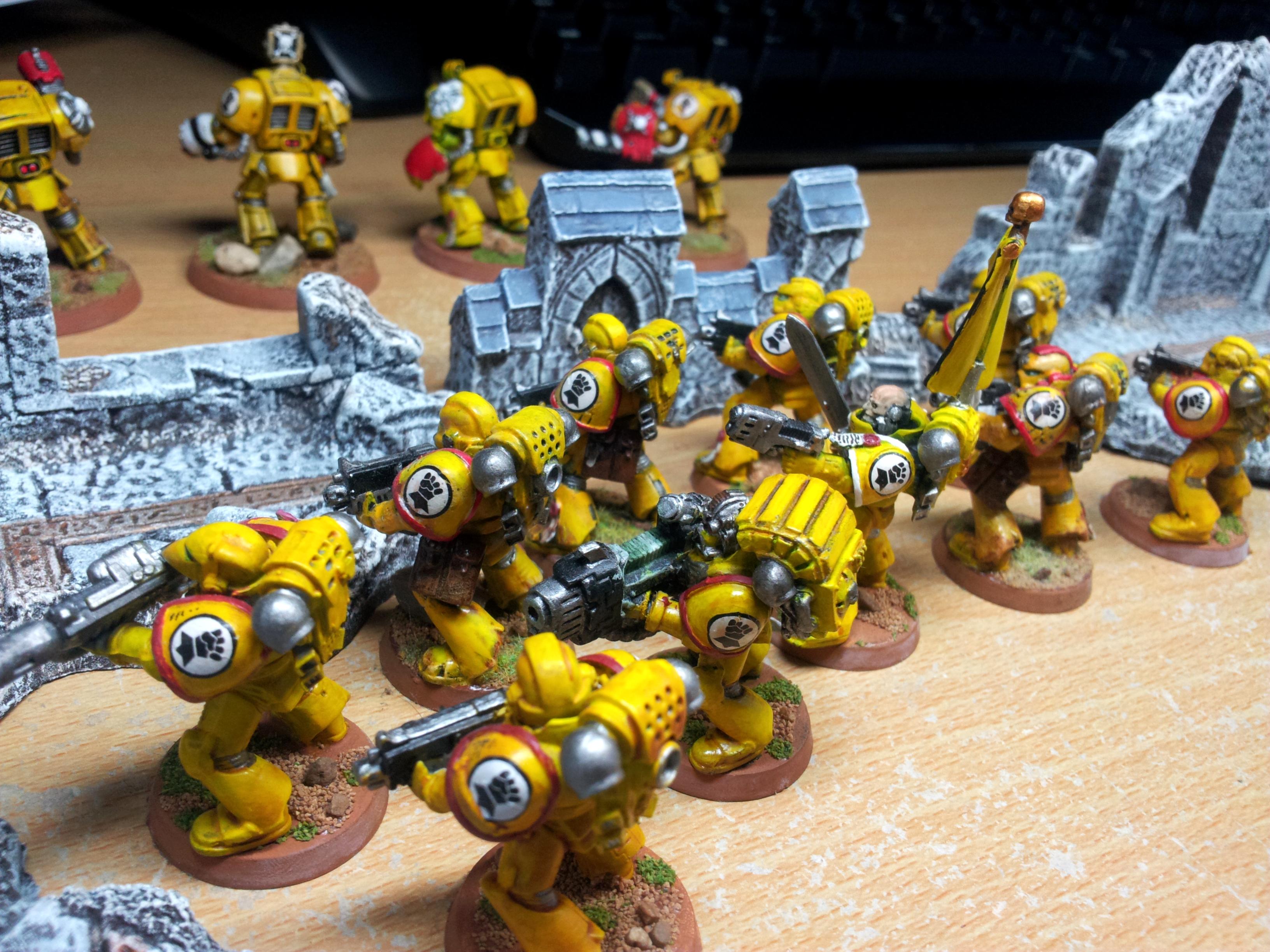 IF Ten man Tactical with PC and Melta. (Side/r)