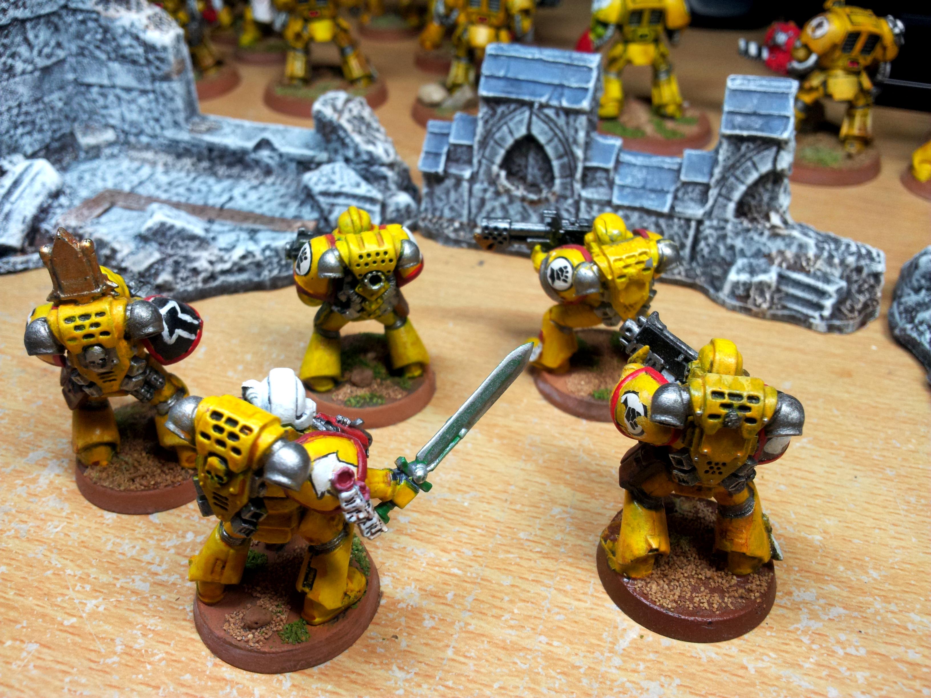 IF 5 man Combat Squad with flamer. Sergeant carries a Power Sword and Combi Plasma. (Rear) 