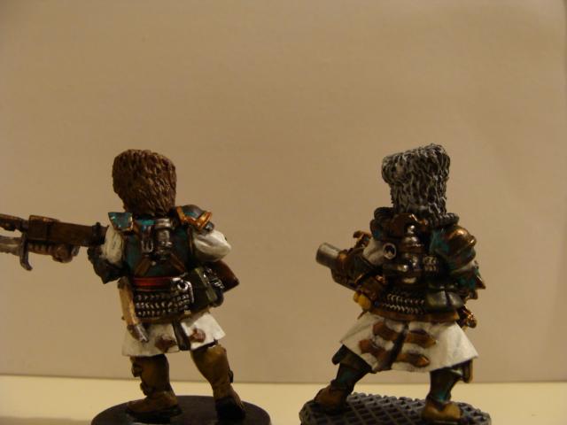 I added patina weathering powder to break up the mass amount of metallics