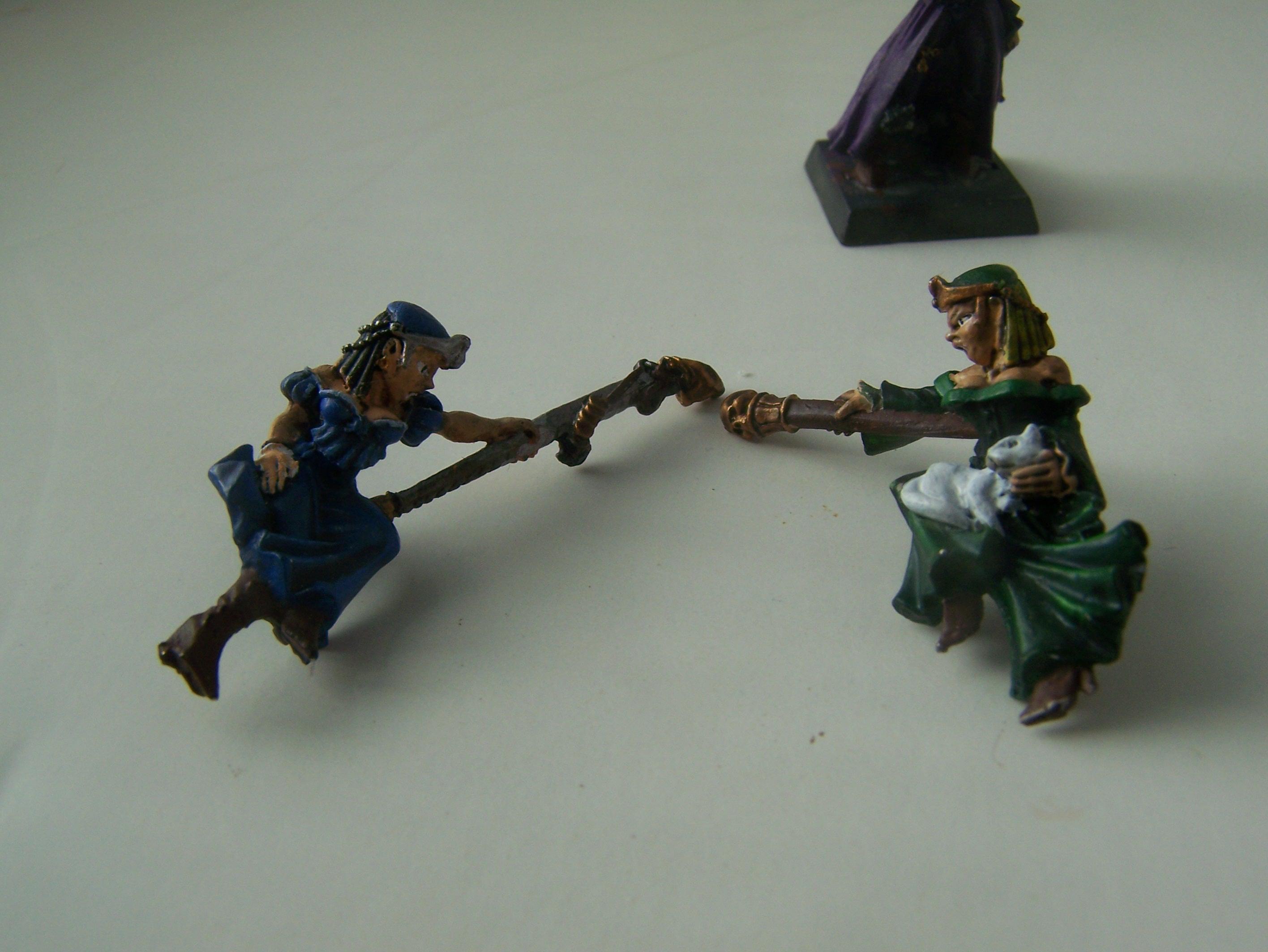 Sitting/riding Vamp girls (still need a little touch up here and there)