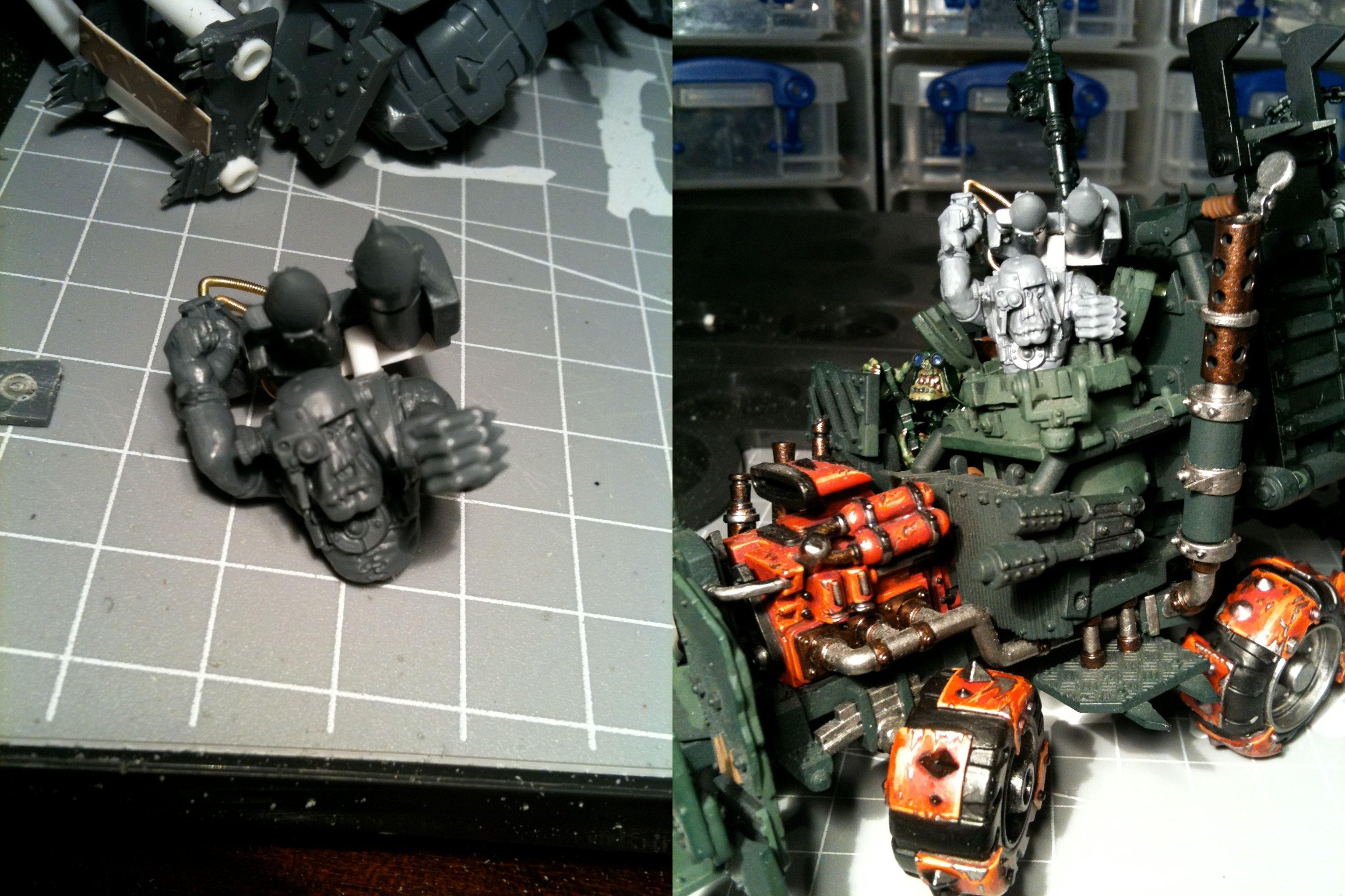 Da Dark Angelz, Orks, Rokkit Launcha, Trukk, Work In Progress