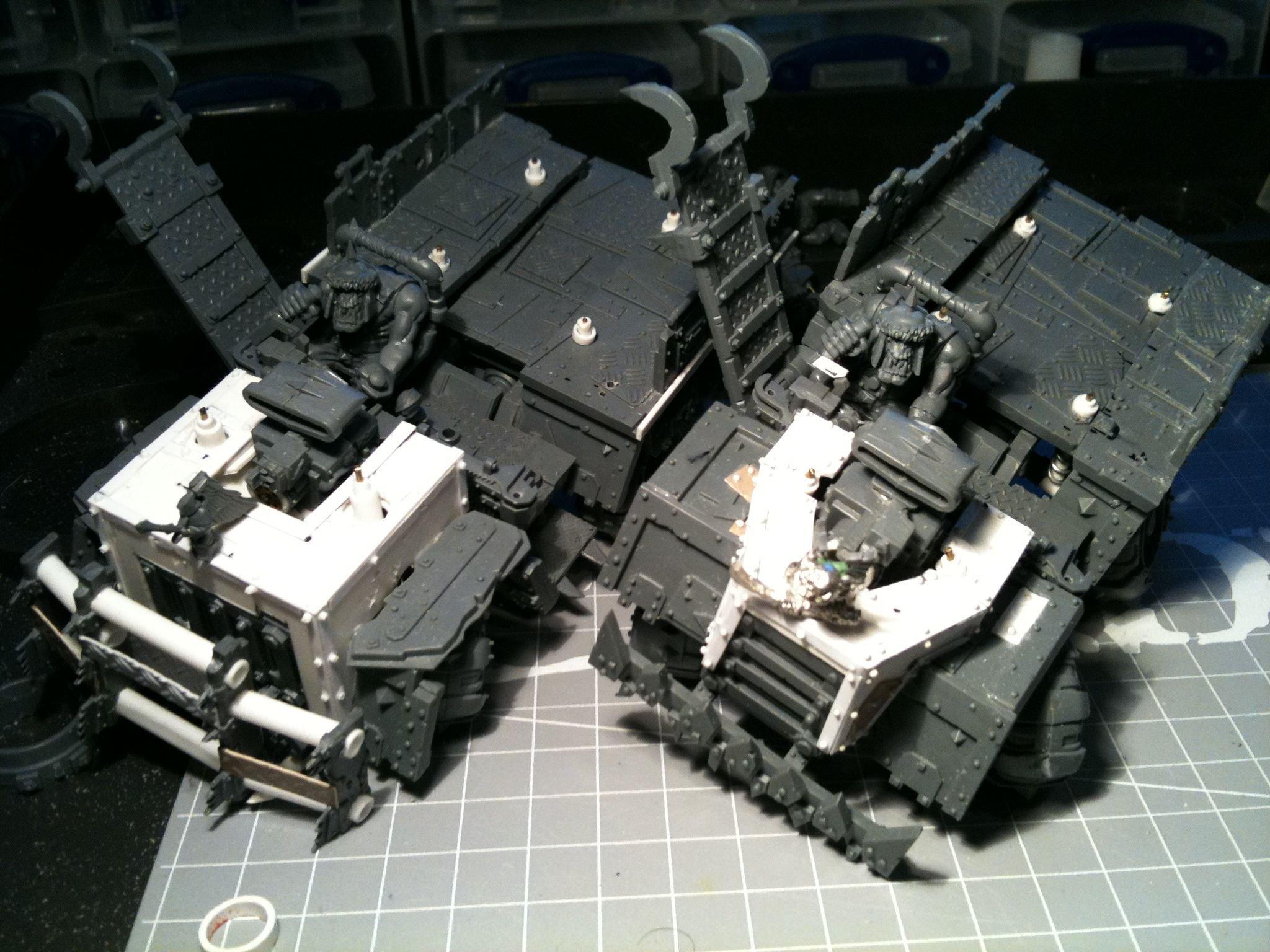 Da Dark Angelz, Orks, Rokkit Launcha, Trukk, Work In Progress