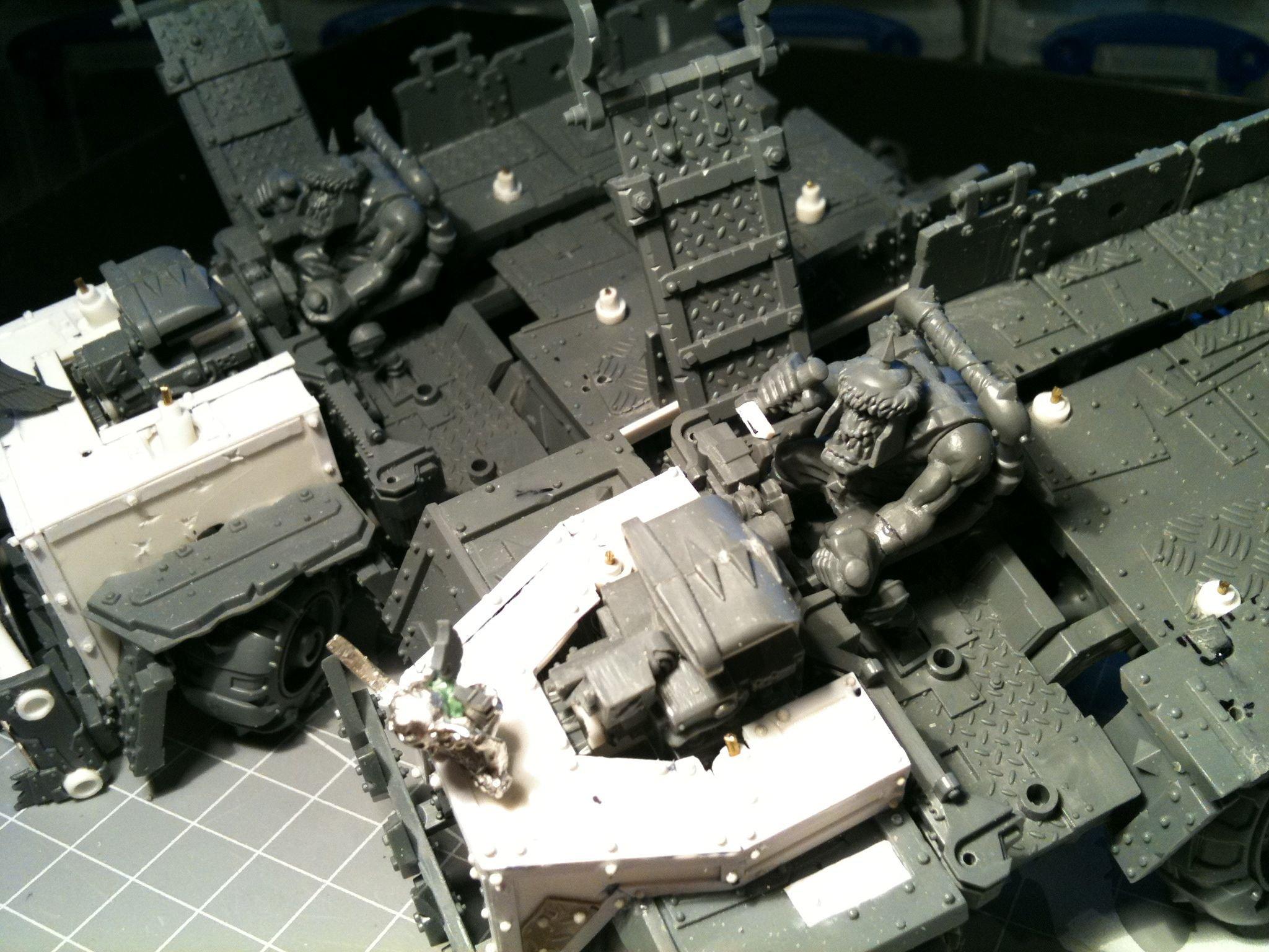 Da Dark Angelz, Orks, Rokkit Launcha, Trukk, Work In Progress