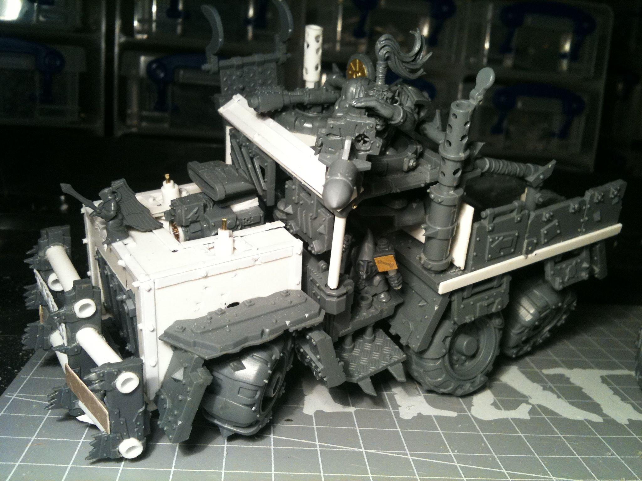 Da Dark Angelz, Gms, Grot Riggers, Orks, Trukk, Work In Progress