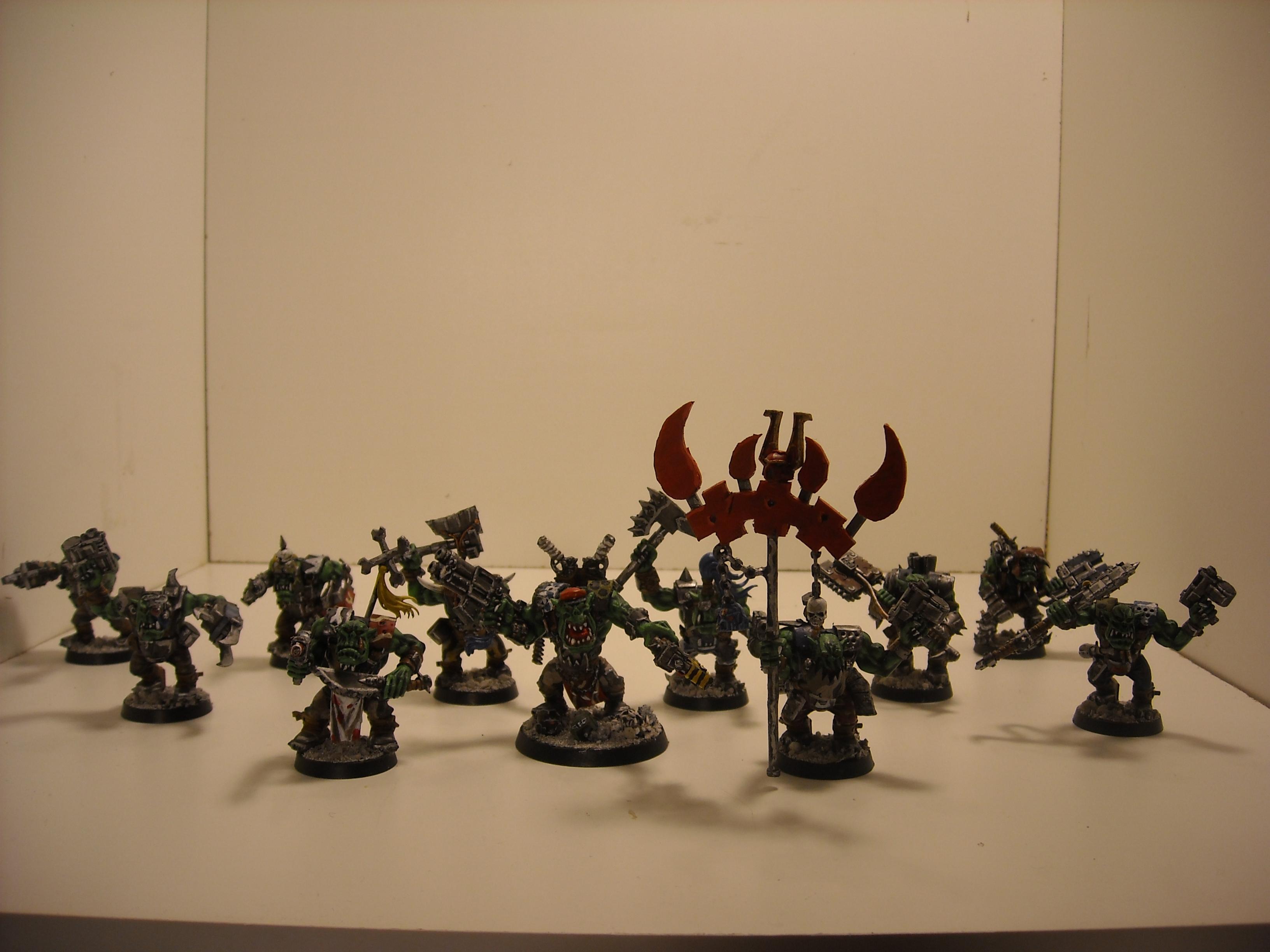 Nob, Orks, Grim and his Bully Boyz 1