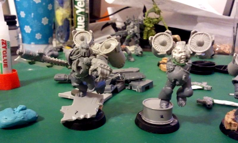 Nurgle, Raptors, WIP Raptors