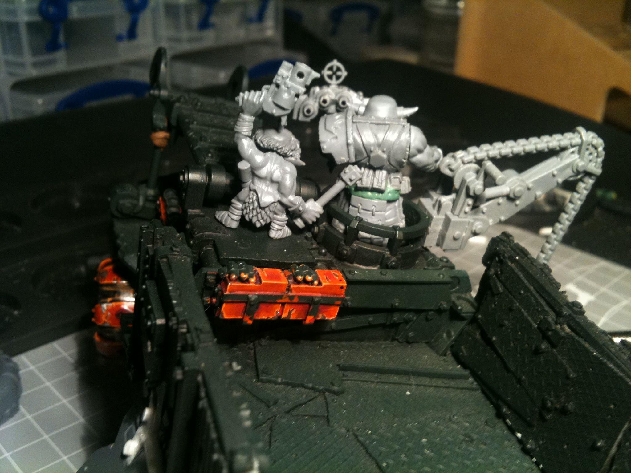 Da Dark Angelz, Gms, Grot Riggers, Orks, Trukk, Work In Progress