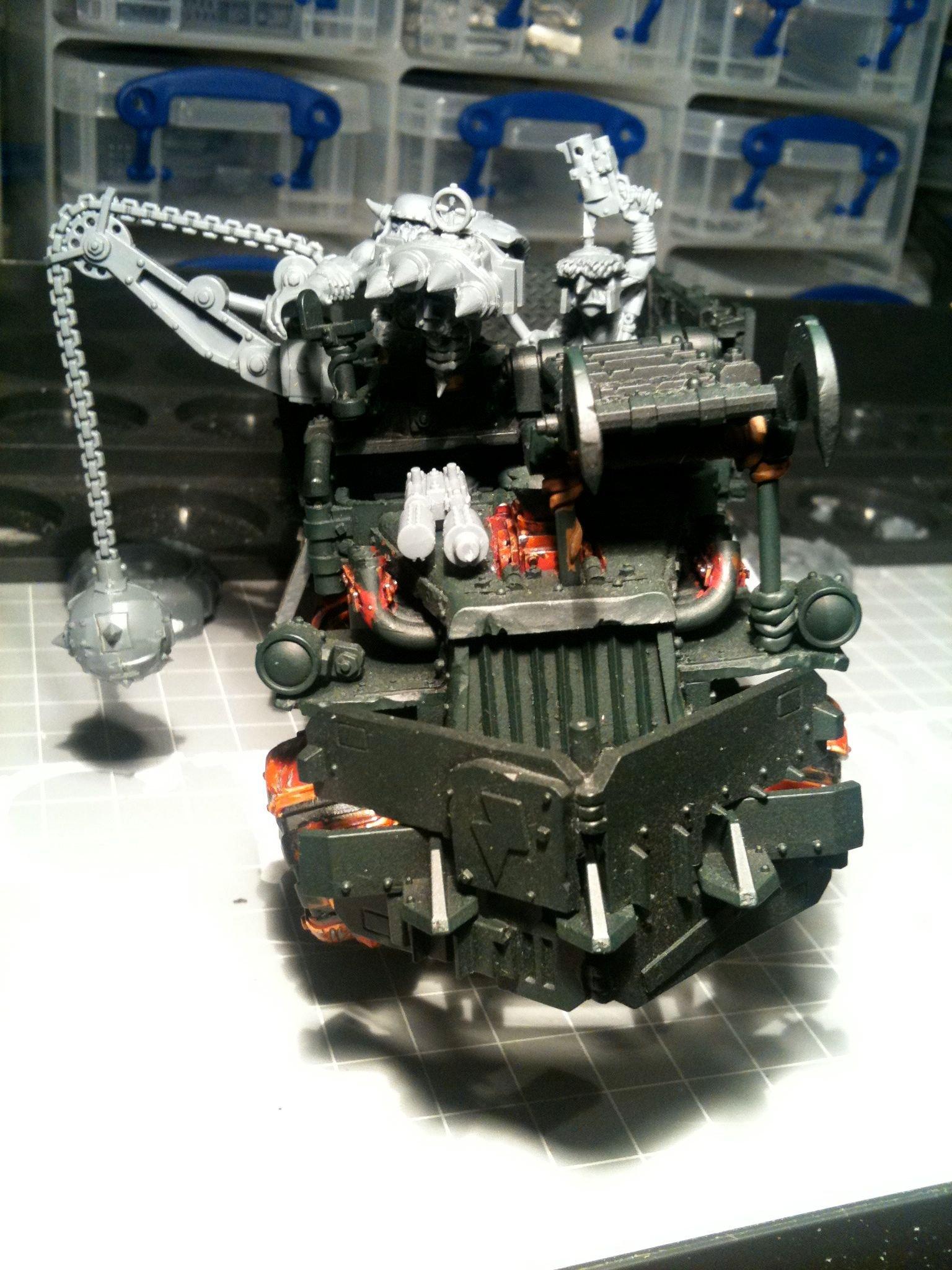 Da Dark Angelz, Gms, Grot Riggers, Orks, Trukk, Work In Progress