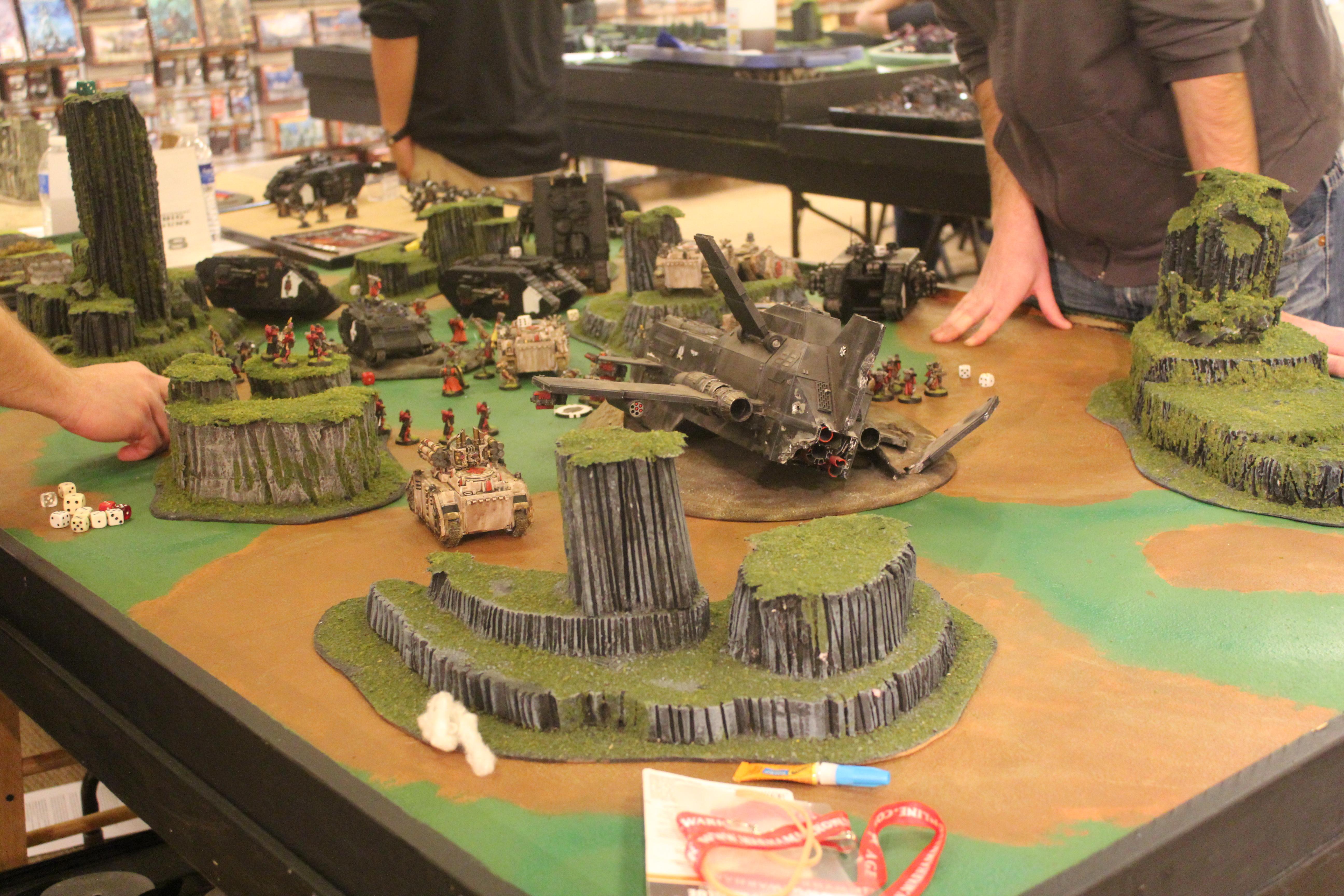 Game, Game Table, Terrain, Thunderhawk, Warhammer 40,000