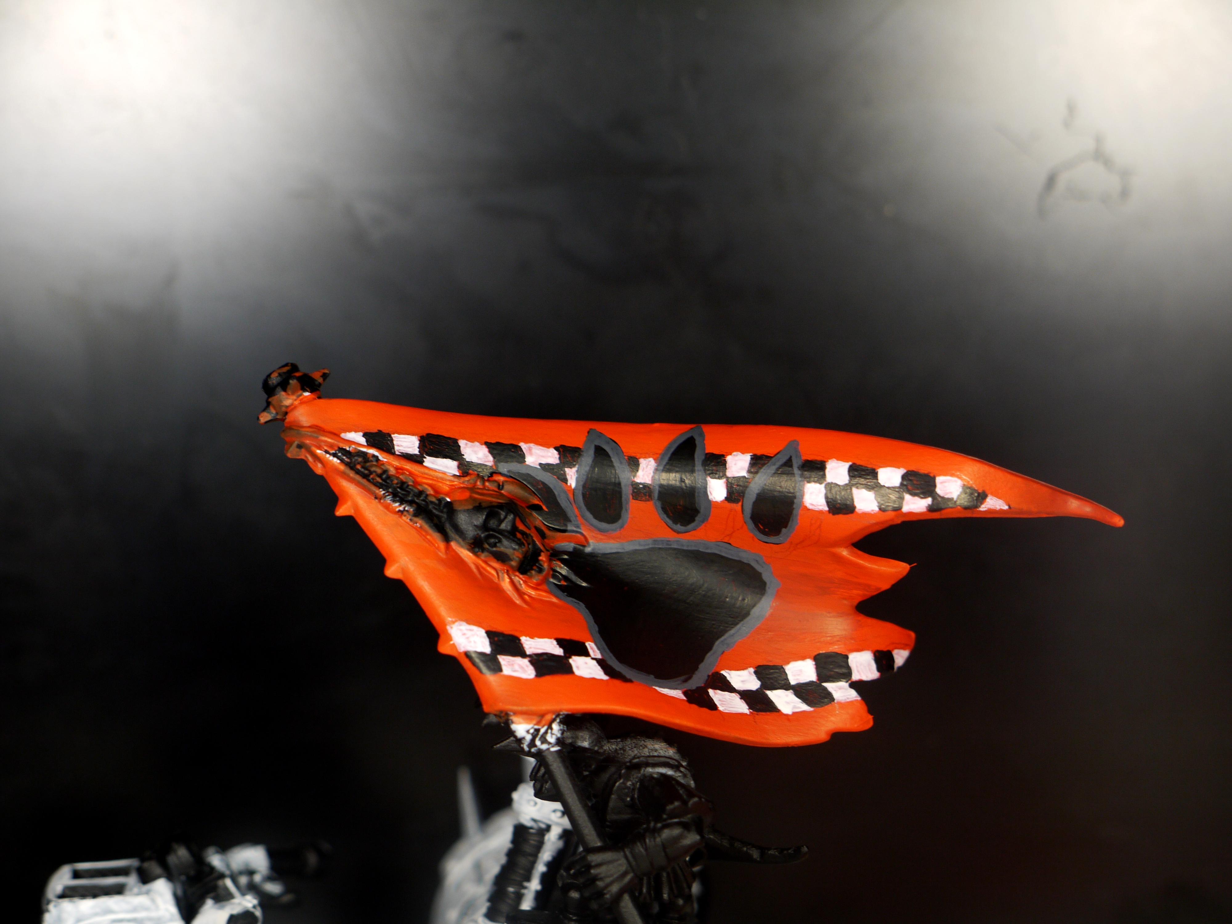 Banner, Bike, Fast, Orange, Orks, Speed