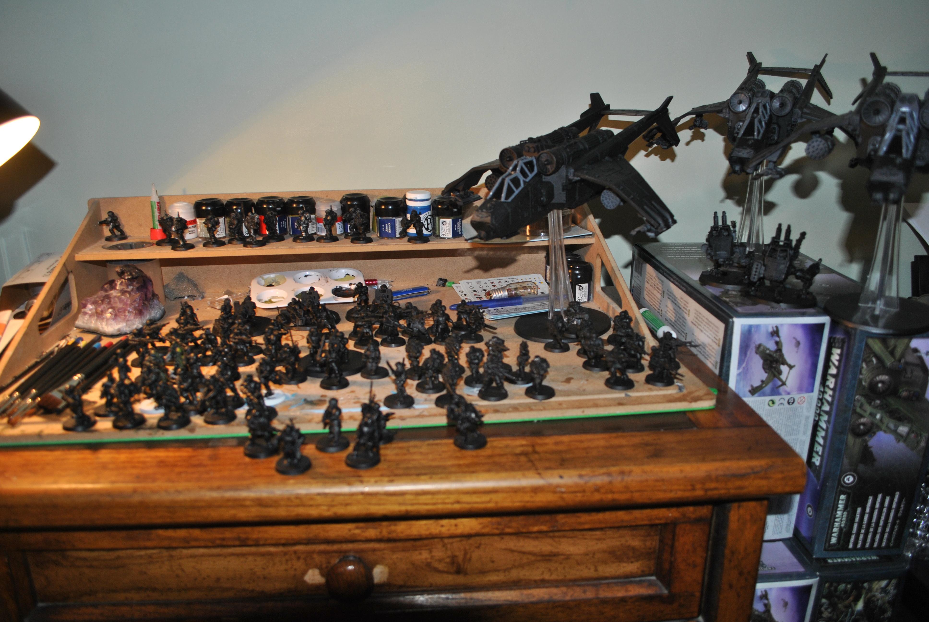 The army in it's full primed glory