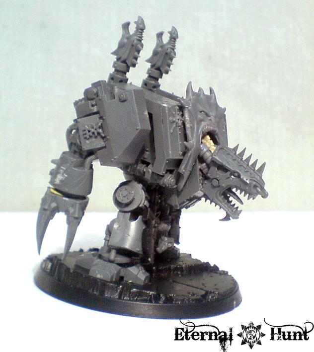 Chaos, Chaos Space Marines, Conversion, Dreadnought, Khorne, Warhammer 40,000, Work In Progress, World Eaters