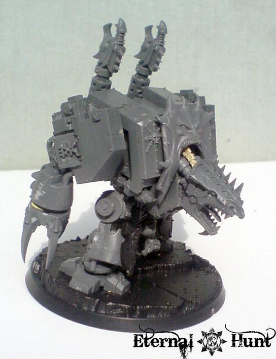Chaos, Chaos Space Marines, Conversion, Dreadnought, Khorne, Warhammer 40,000, Work In Progress, World Eaters