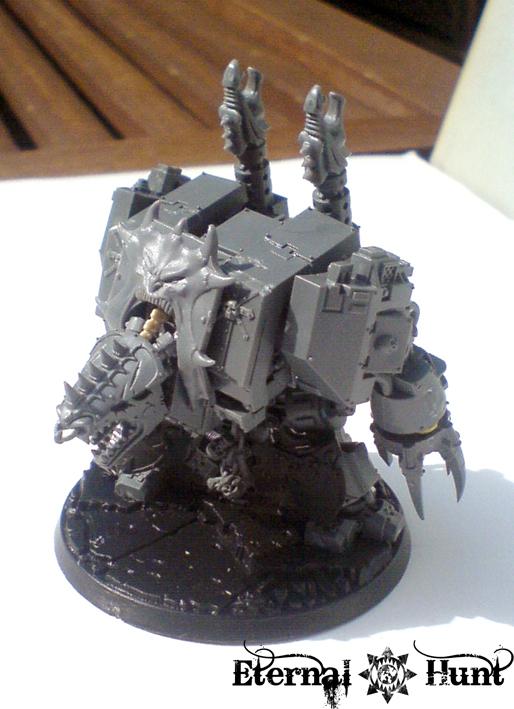 Chaos, Chaos Space Marines, Conversion, Dreadnought, Khorne, Warhammer 40,000, Work In Progress, World Eaters