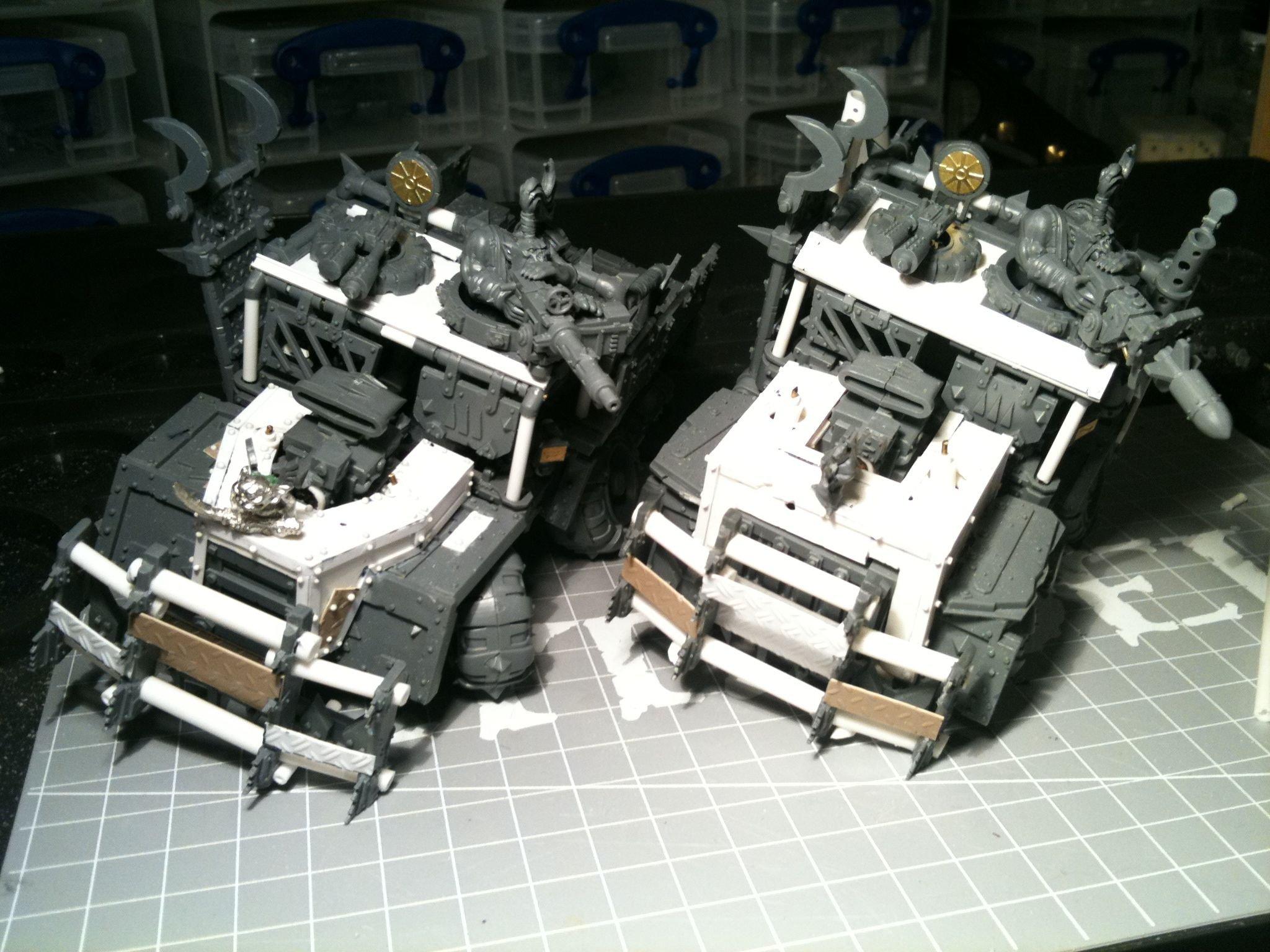 Da Dark Angelz, Gms, Orks, Trukk, Work In Progress