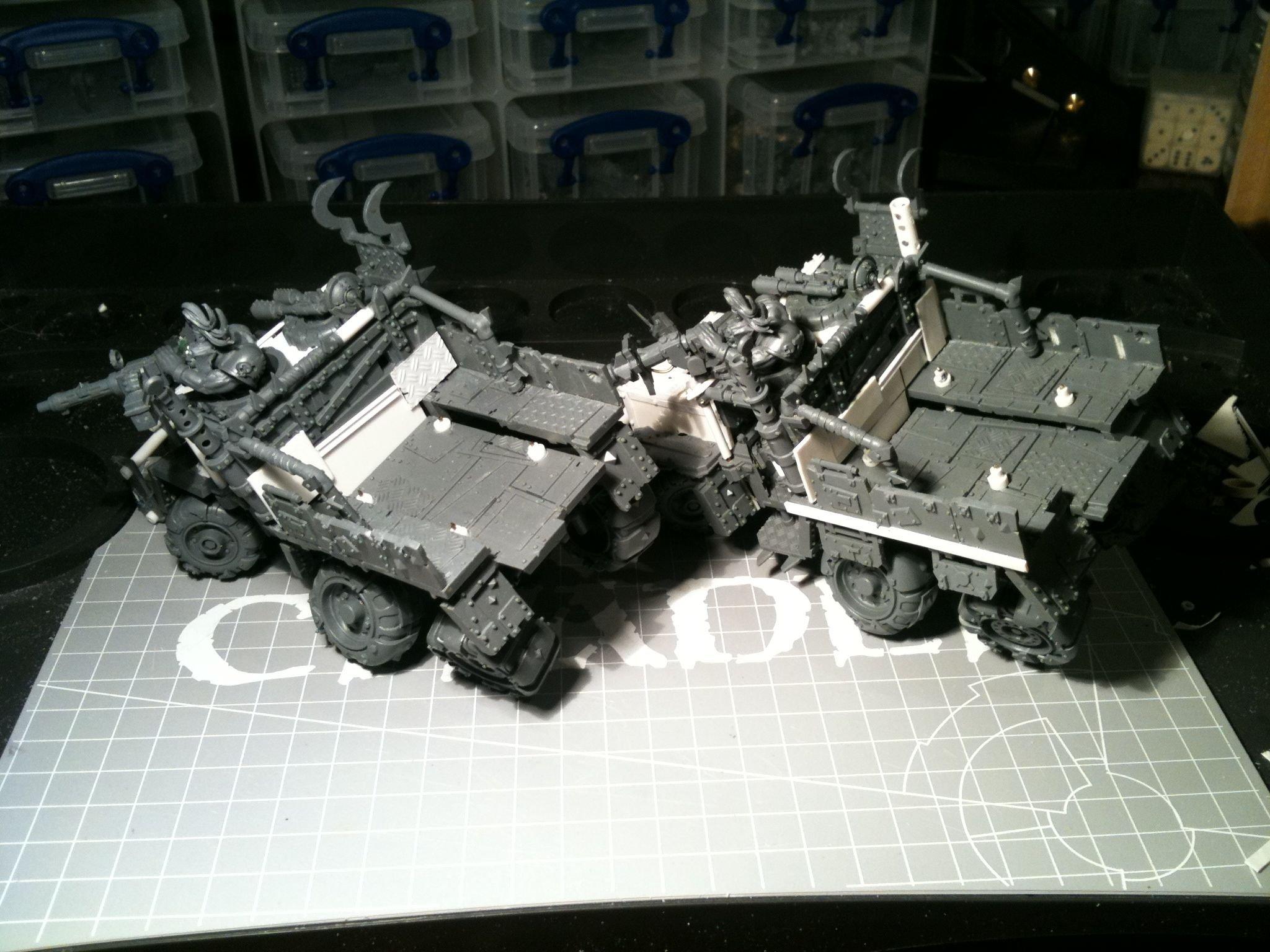 Da Dark Angelz, Gms, Orks, Trukk, Work In Progress