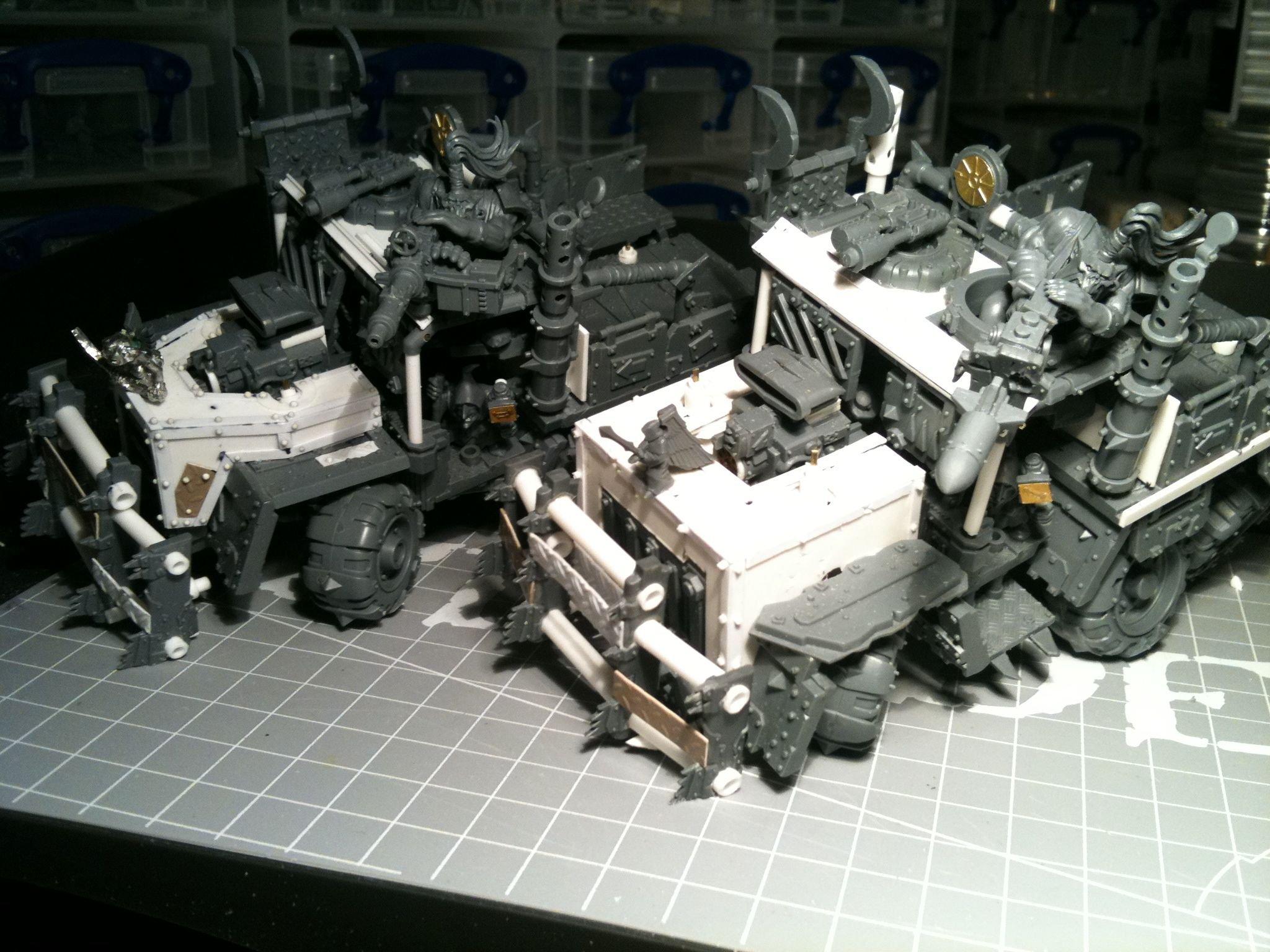 Da Dark Angelz, Gms, Orks, Trukk, Work In Progress