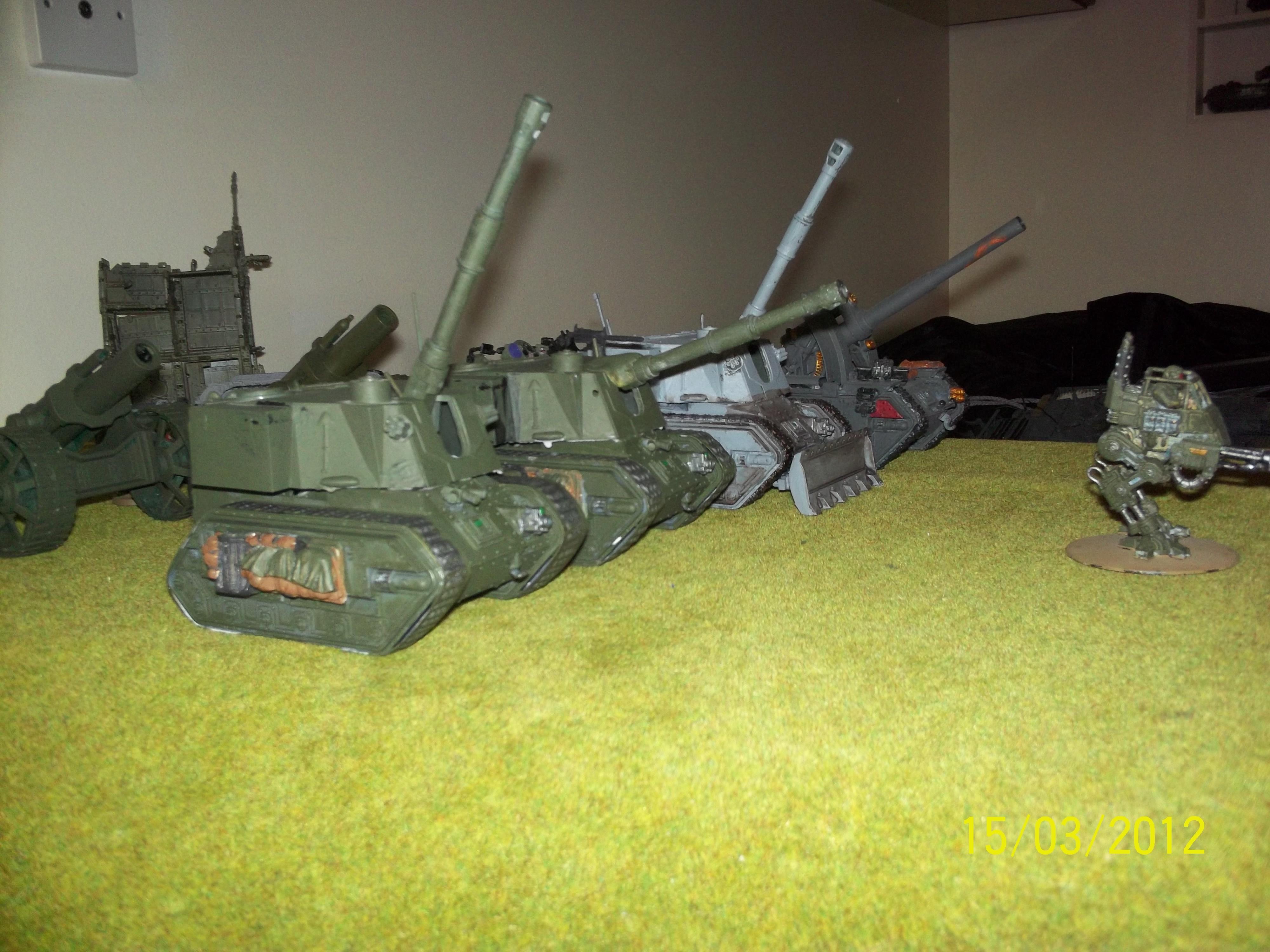 Basilisk, Terrain, gun line