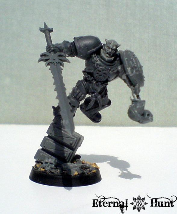 Chaos, Chaos Lord, Chaos Space Marines, Conversion, Khorne, Lord, Warhammer 40,000, Work In Progress, World Eaters