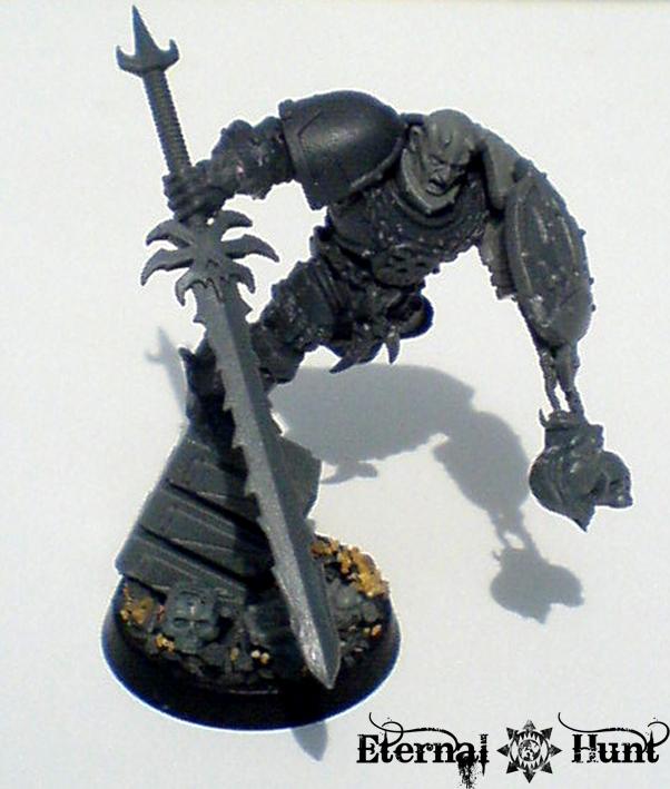 Chaos, Chaos Lord, Chaos Space Marines, Conversion, Khorne, Lord, Warhammer 40,000, Work In Progress, World Eaters