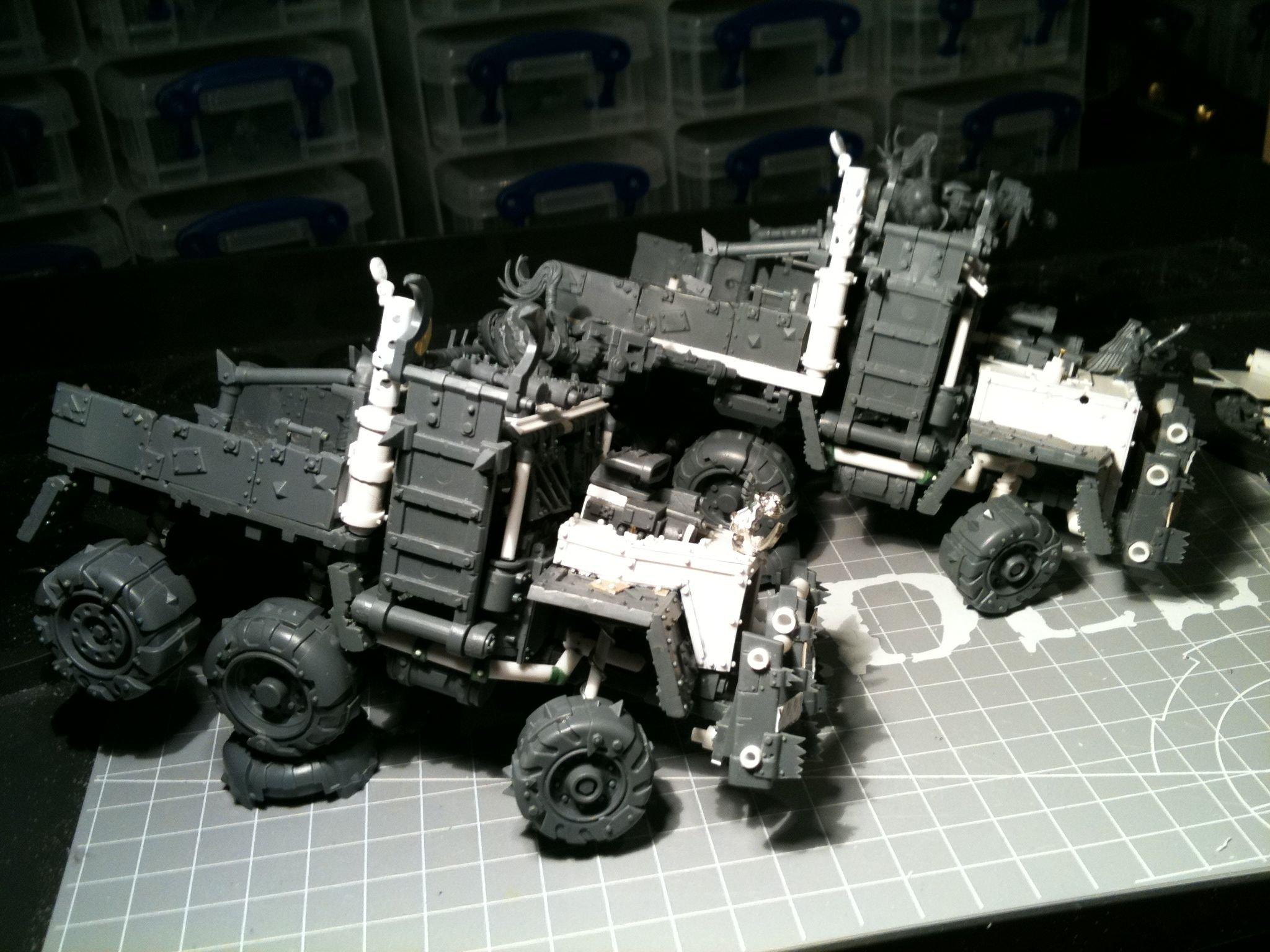 Da Dark Angelz, Gms, Orks, Trukk, Work In Progress