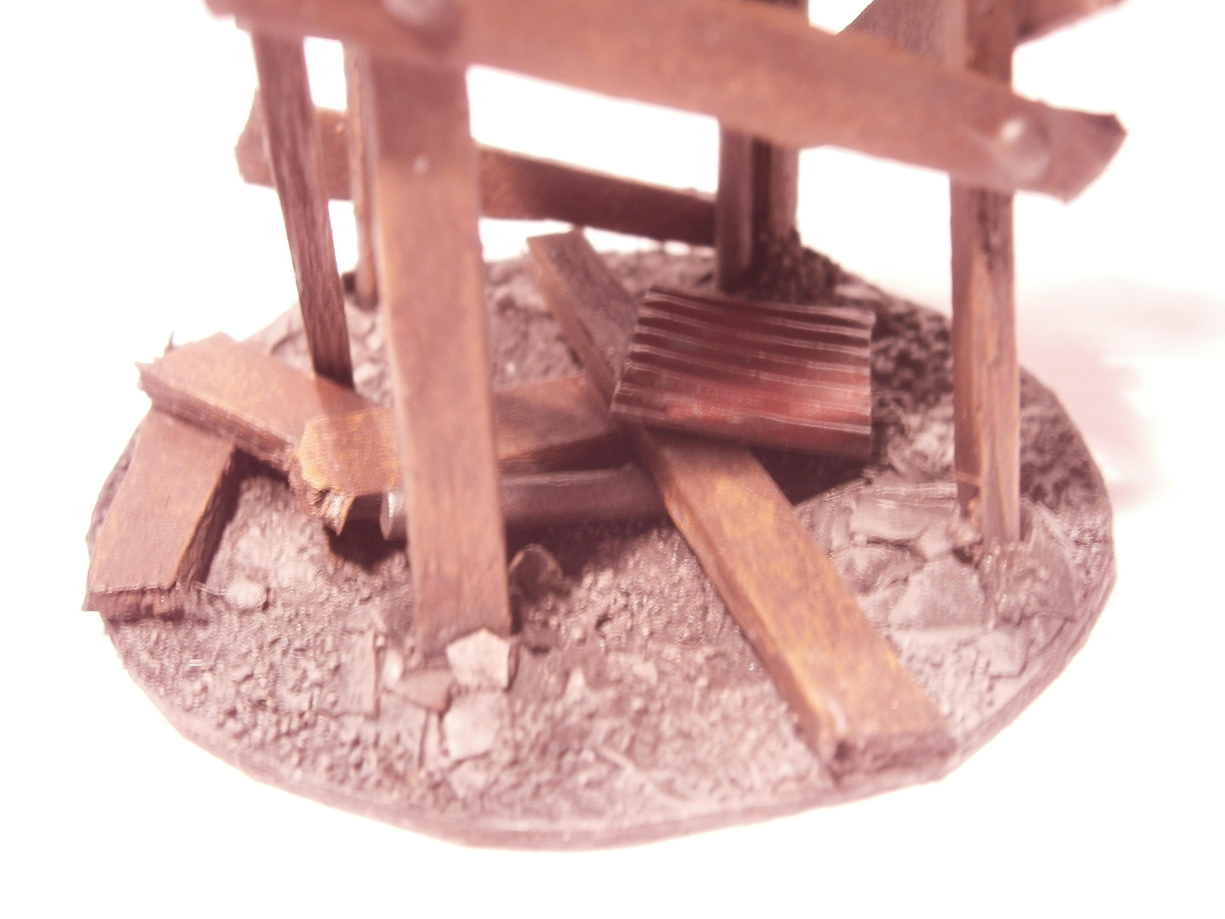 Banner, Buildings, Orks, Orky, Scratch Build, Terrain, Waaaagh, Warhammer 40,000, Watch Tower, Wooden