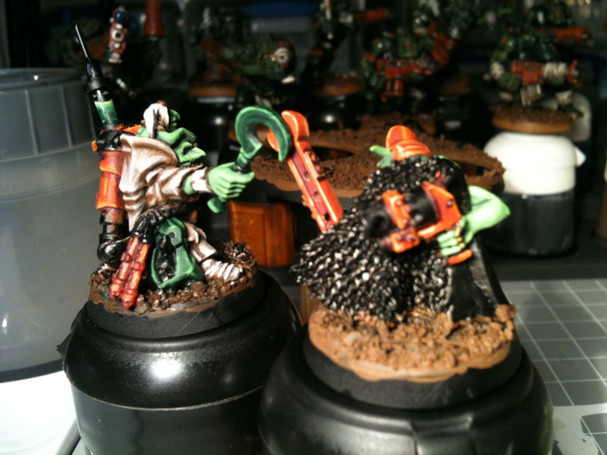Dakka Painting Challenge, Duel, Grots, Orks, Warhammer 40,000, Welcome To Thunderdome, Work In Progress