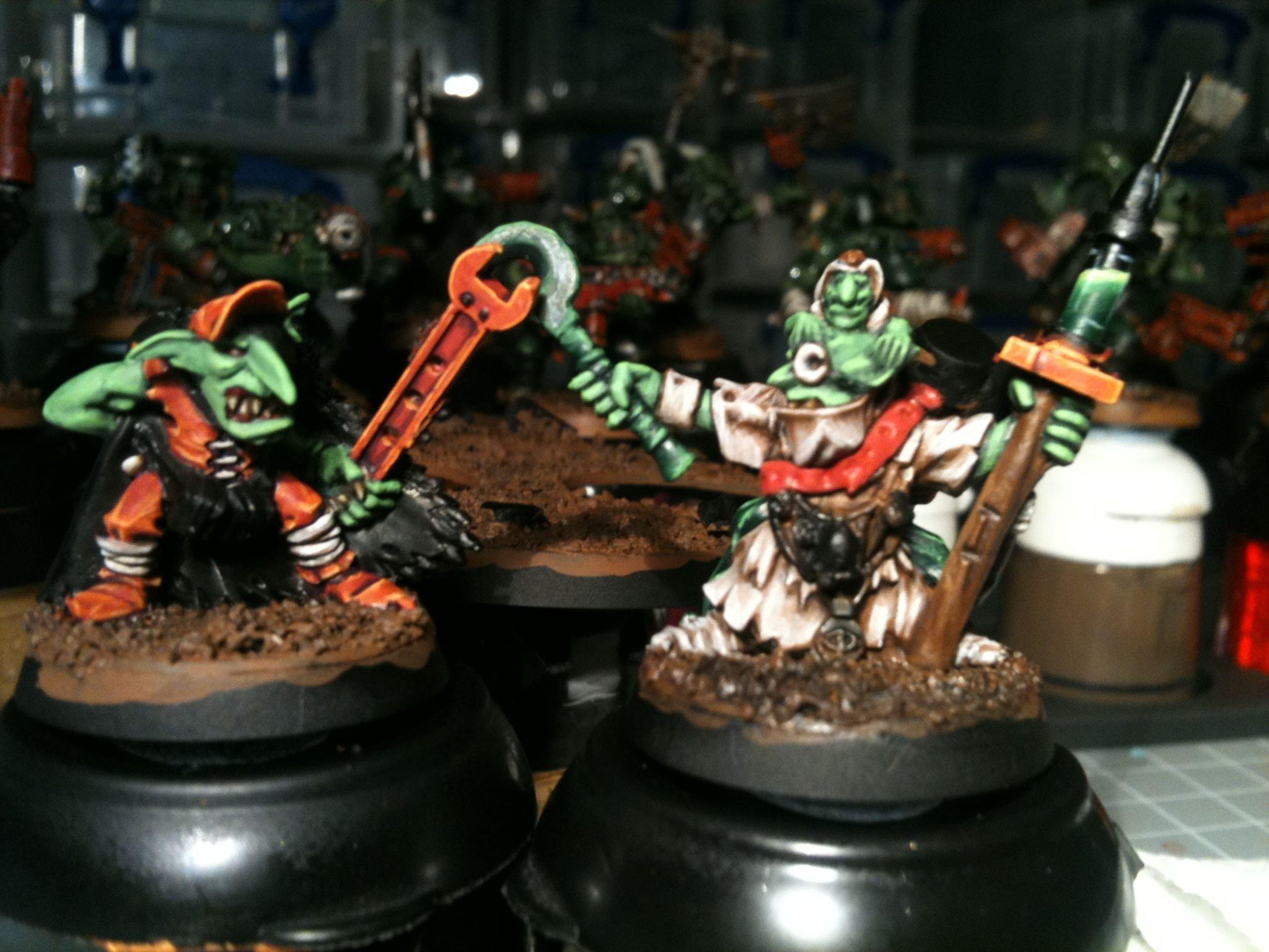 Dakka Painting Challenge, Duel, Grots, Orks, Warhammer 40,000, Welcome To Thunderdome, Work In Progress