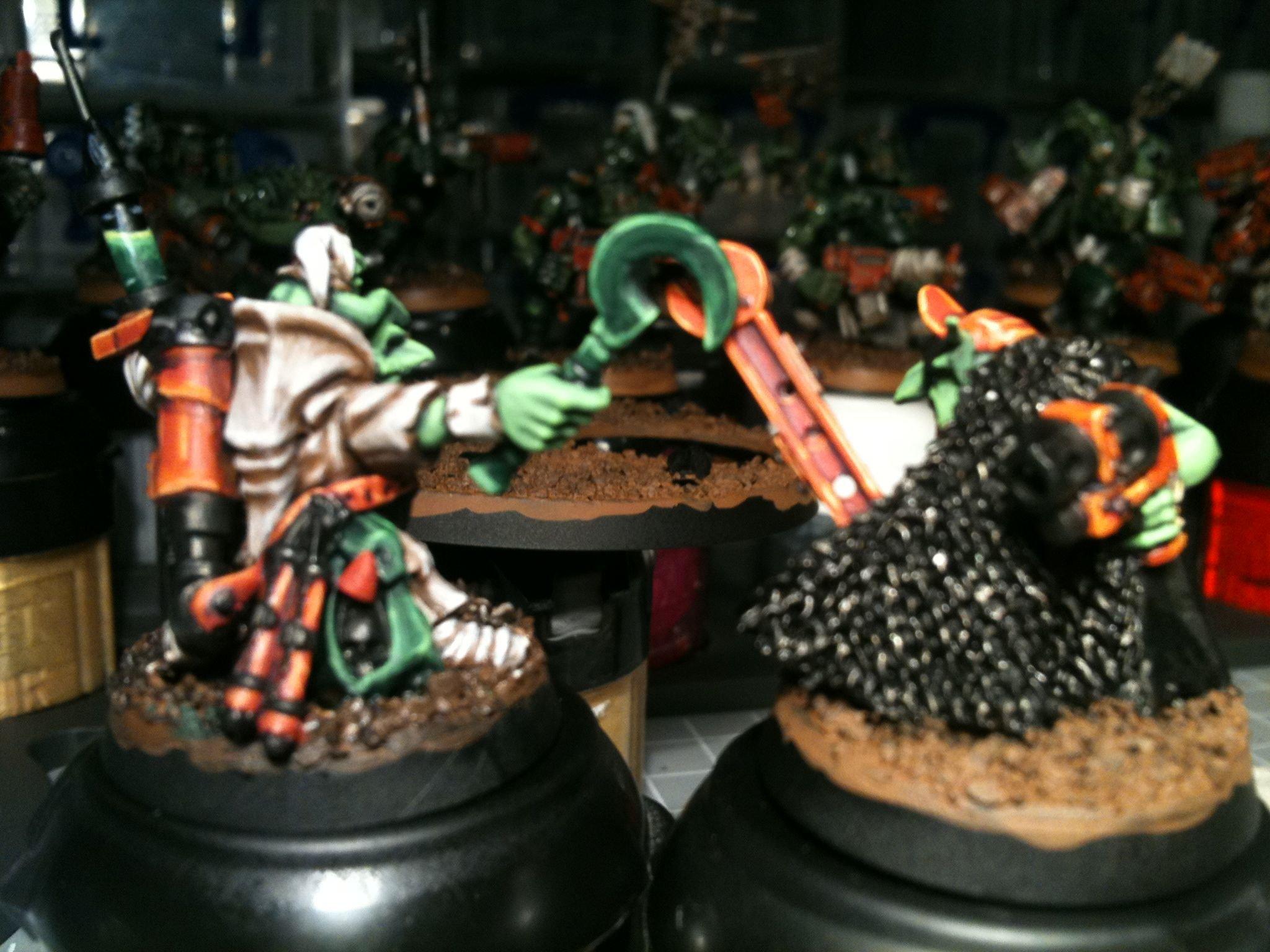 Dakka Painting Challenge, Duel, Grots, Orks, Warhammer 40,000, Welcome To Thunderdome, Work In Progress