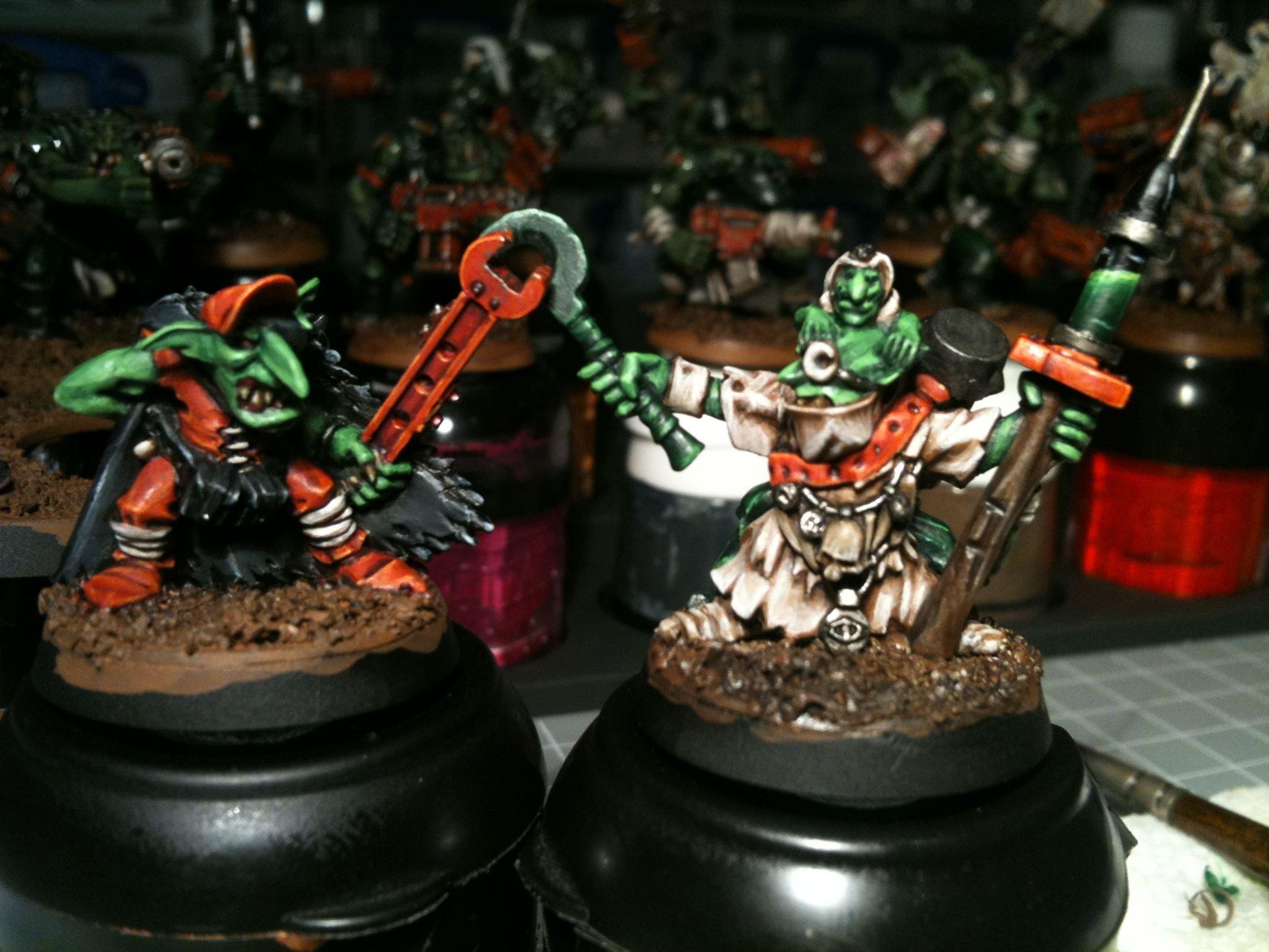 Dakka Painting Challenge, Duel, Grots, Orks, Warhammer 40,000, Welcome To Thunderdome, Work In Progress