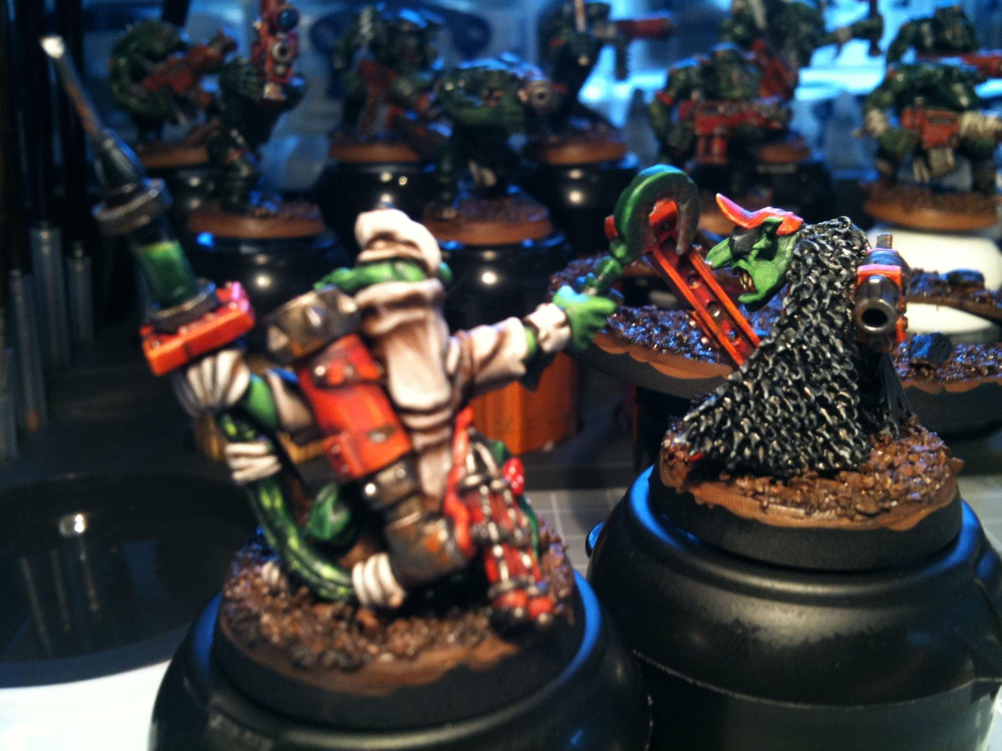 Dakka Painting Challenge, Duel, Grots, Orks, Warhammer 40,000, Welcome To Thunderdome, Work In Progress