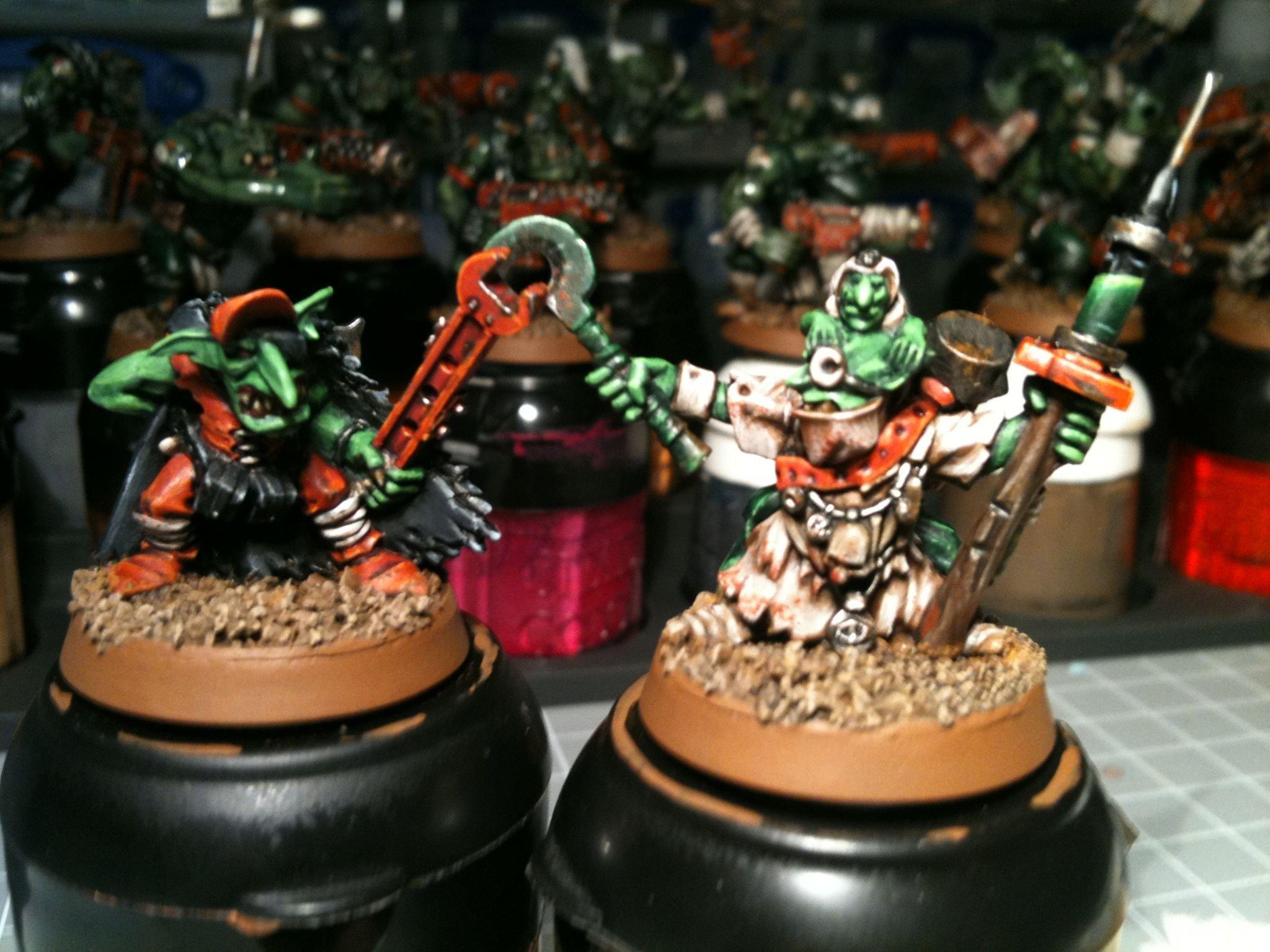 Dakka Painting Challenge, Duel, Grots, Orks, Warhammer 40,000, Welcome To Thunderdome, Work In Progress
