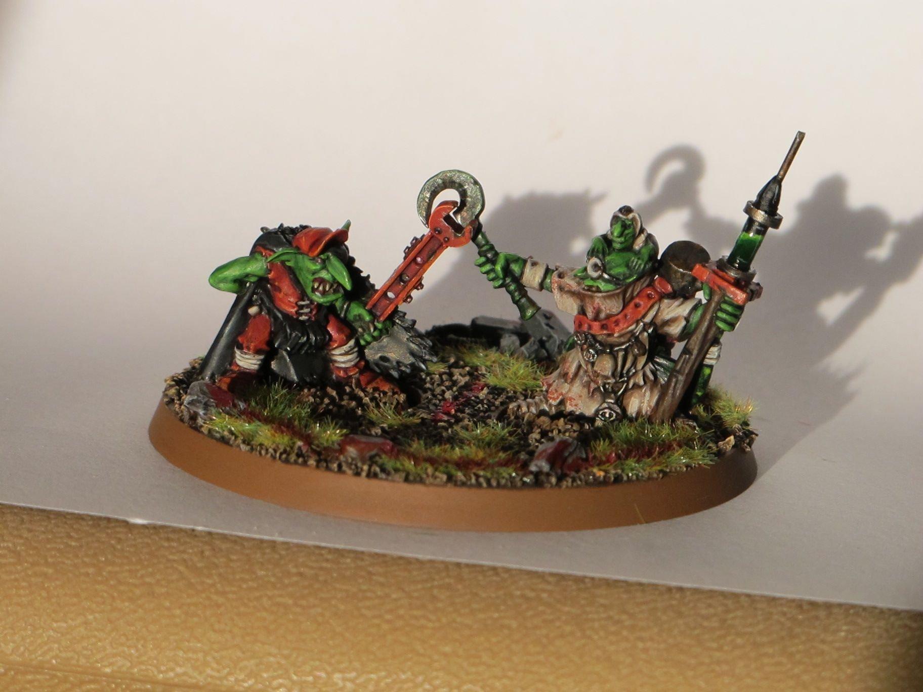 Dakka Painting Challenge, Duel, Grots, Orks, Warhammer 40,000, Welcome To Thunderdome, Work In Progress
