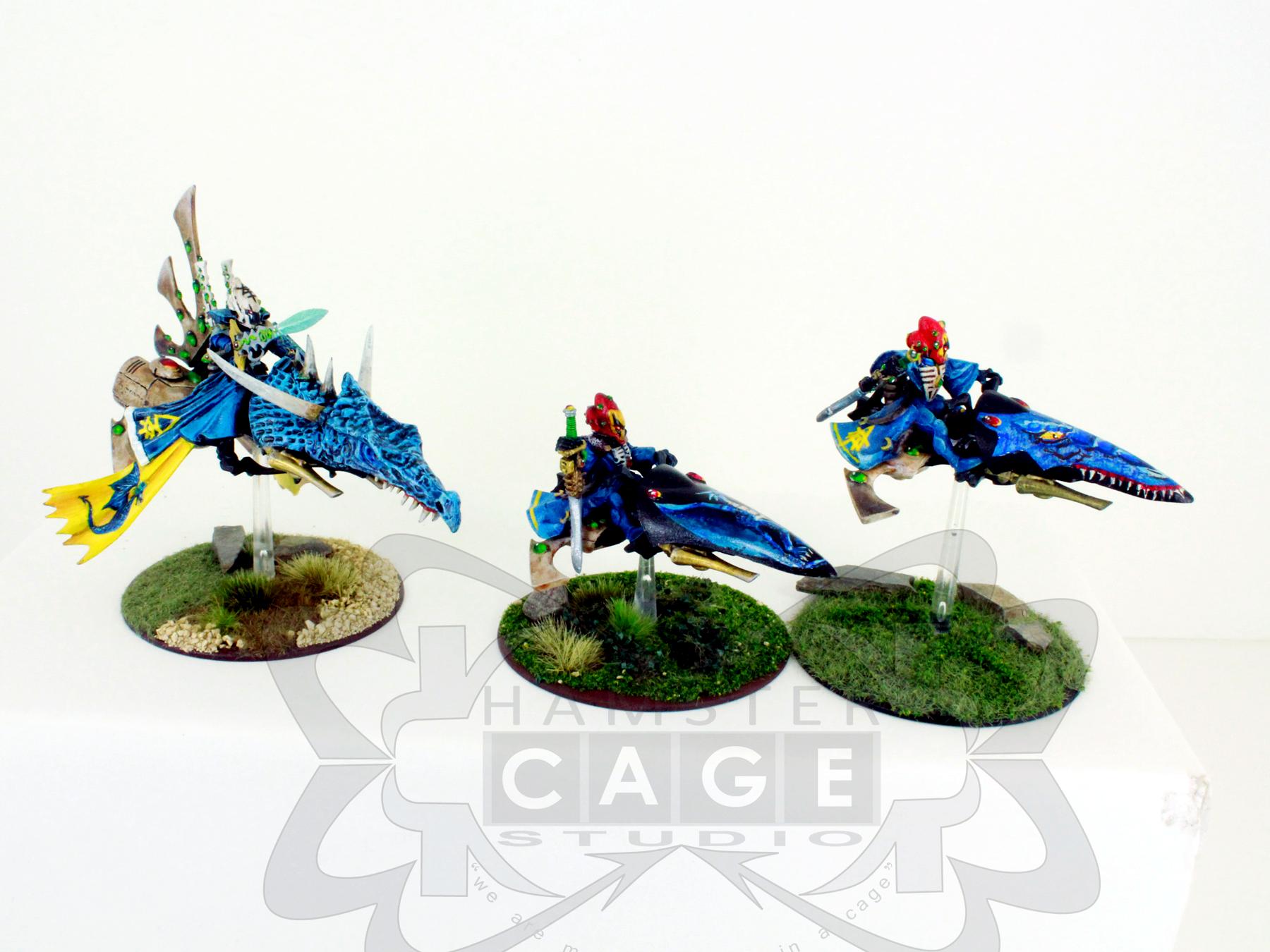 Conversion, Eldar, Eldar Jetbike, Eldar Nightspinner, Eldar Wave Serpent, Freehand, Mural, Warlock