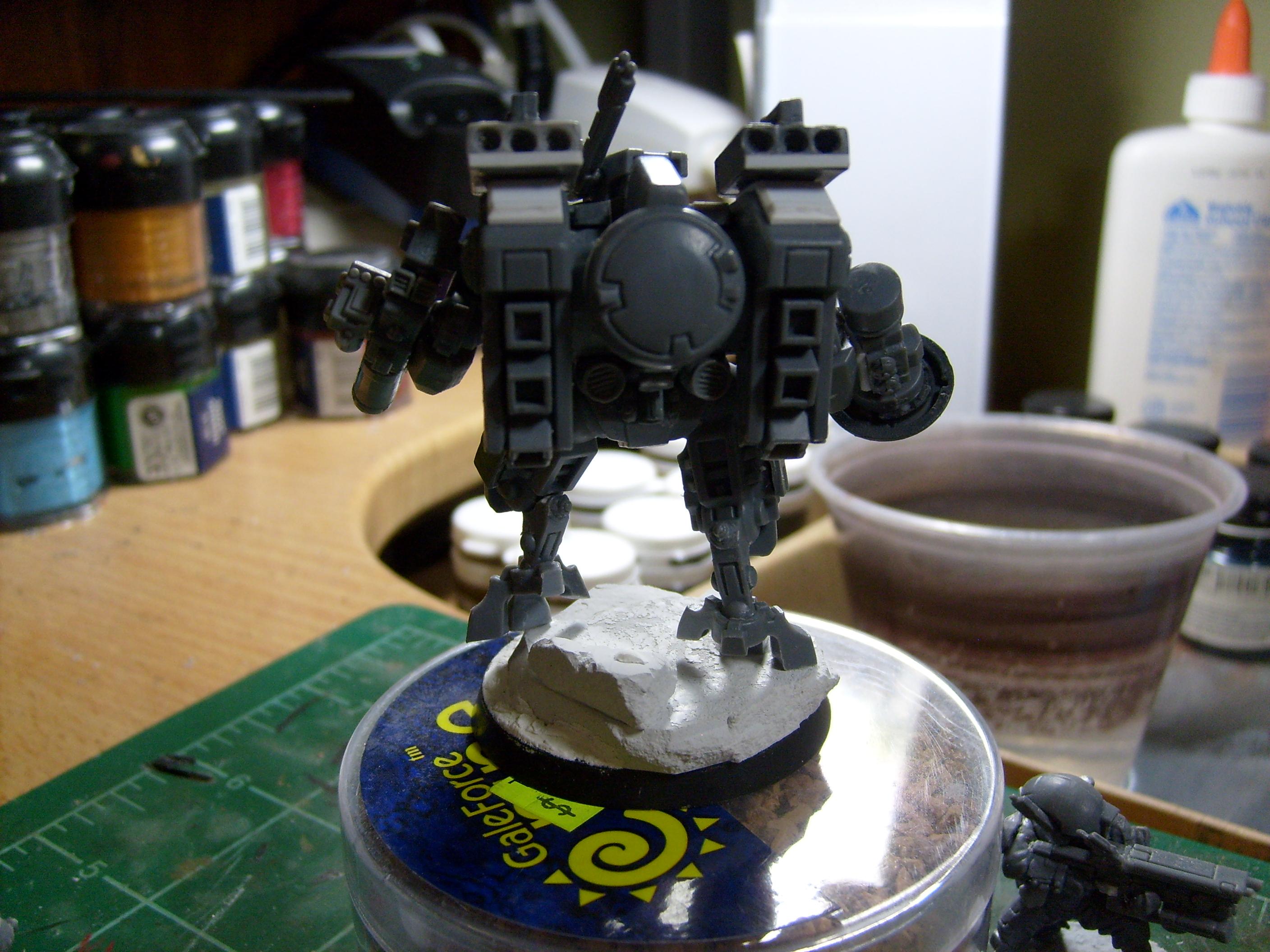 Base, Crisis Battlesuit, Desert, Mesa, Pathfinders, Resin, Secret Weapon, Tau, Warhammer 40,000, Xv-8