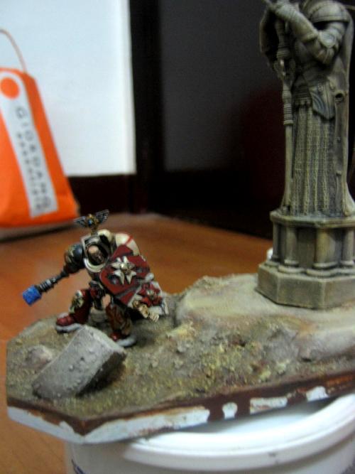 Black Templars, Dakka Painting Challenge, Diorama, Terminator Armor, Th/ss, Work In Progress
